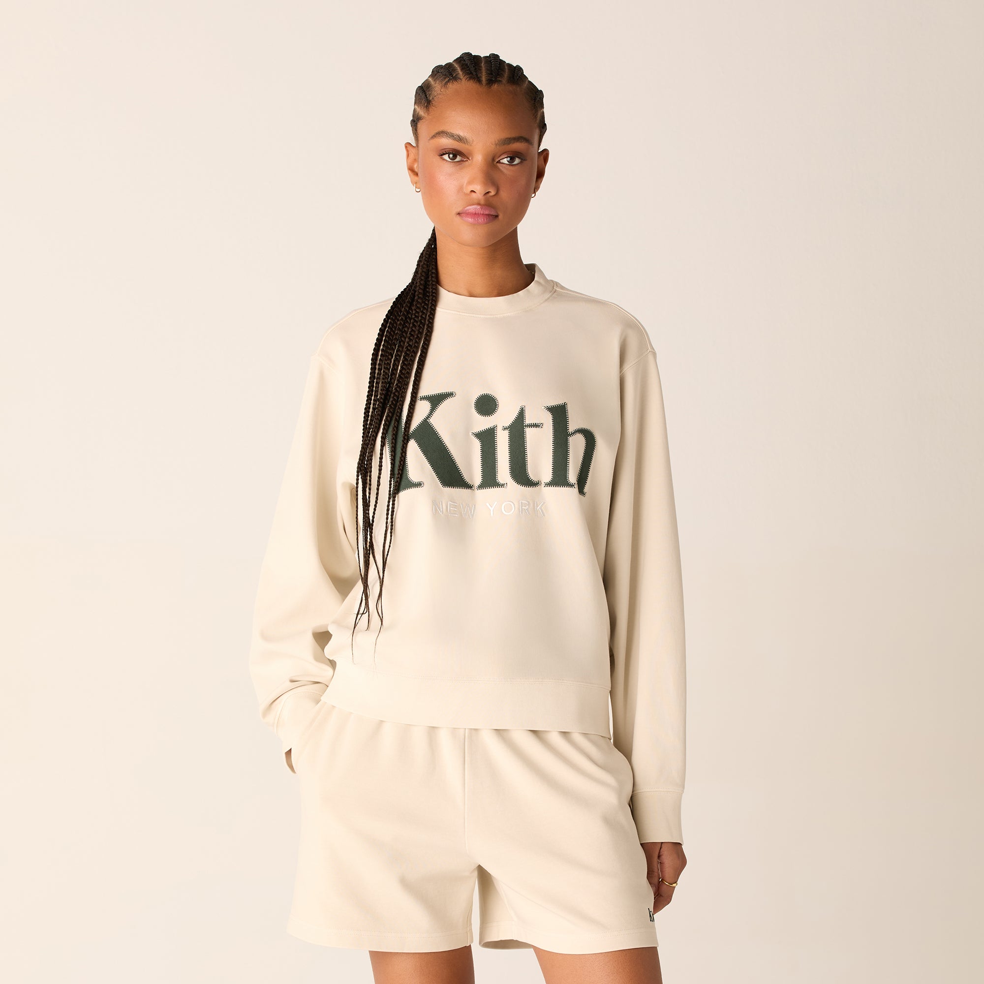 最終価格 KITH cropped crew トレーナー Kith Women - Tops - Quarter Zips | Kith
