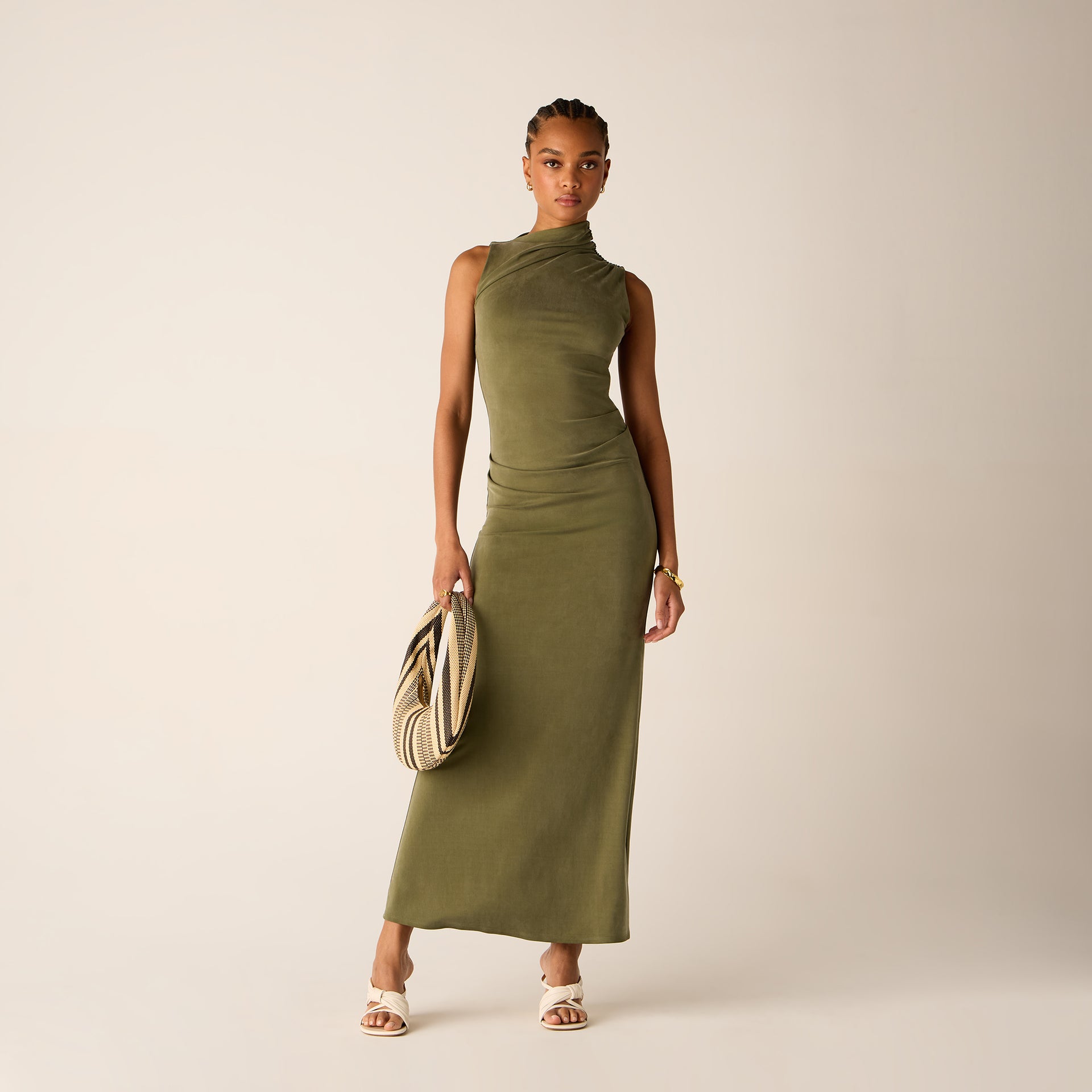 Kith Women Delphi Draped Sueded Gown - Canopy