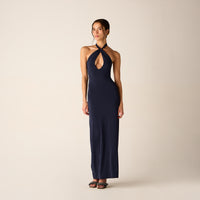 Kith Women Sasha Halter Maxi Dress - Nocturnal
