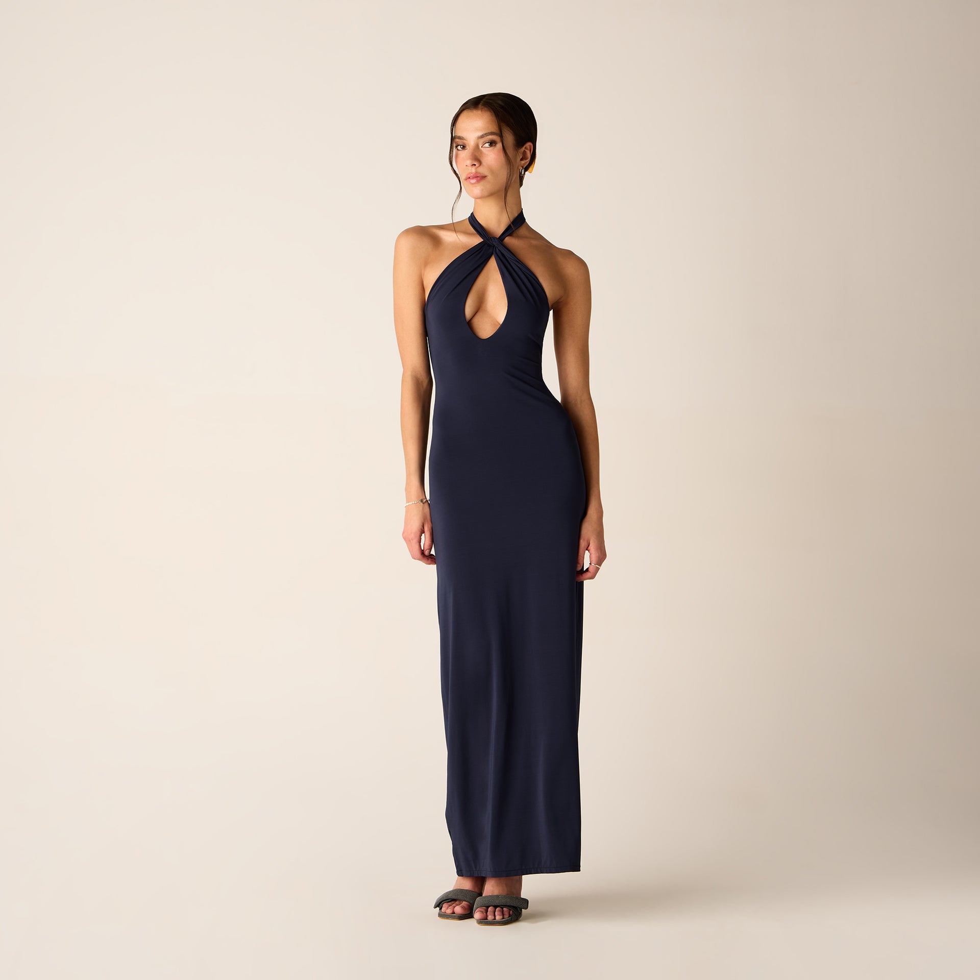 Kith Women Sasha Halter Maxi Dress - Nocturnal