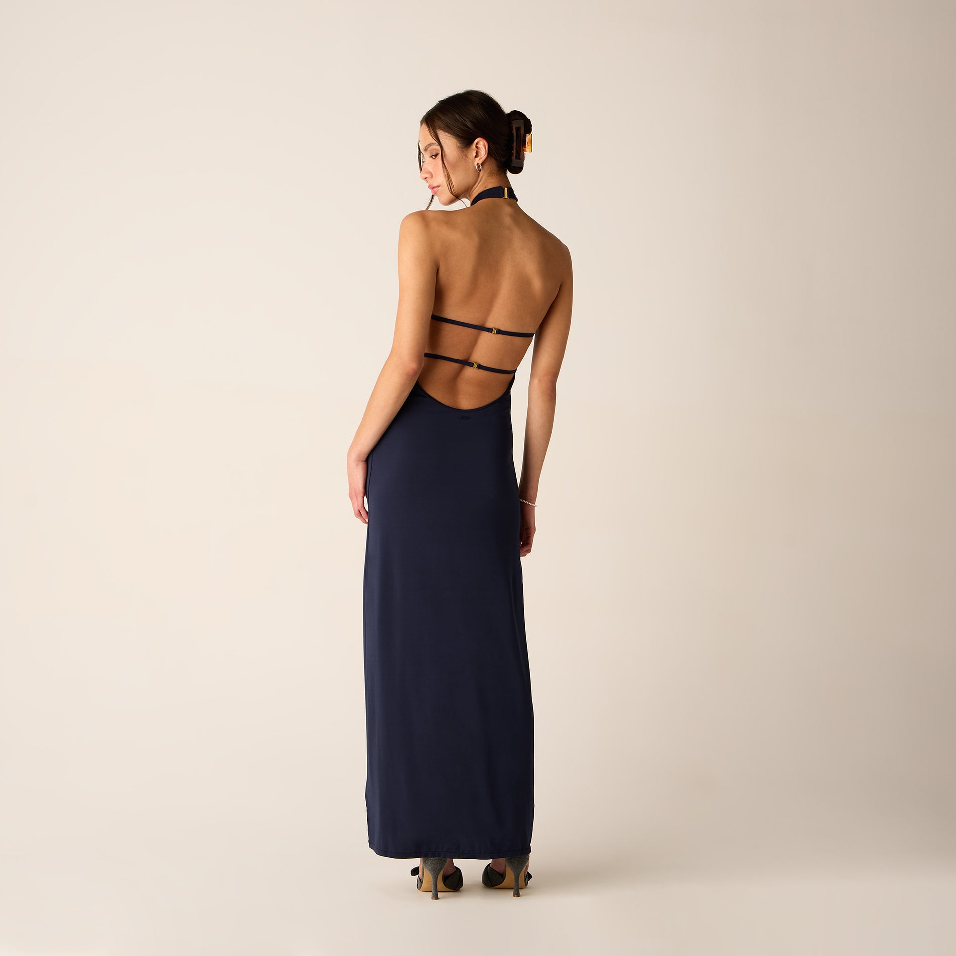 Kith Women Sasha Halter Maxi Dress - Nocturnal