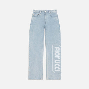 Fiorucci Debossed Safety Jeans - Light Vintage