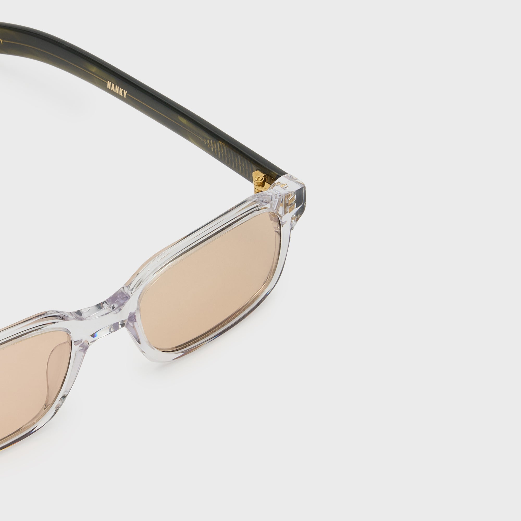 Flatlist Hanky Sunglasses - Clear Crystal Olive Horn / Peach – Kith Flatlist Hanky Sunglasses - Clear Crystal Olive Horn / Peach – Kith