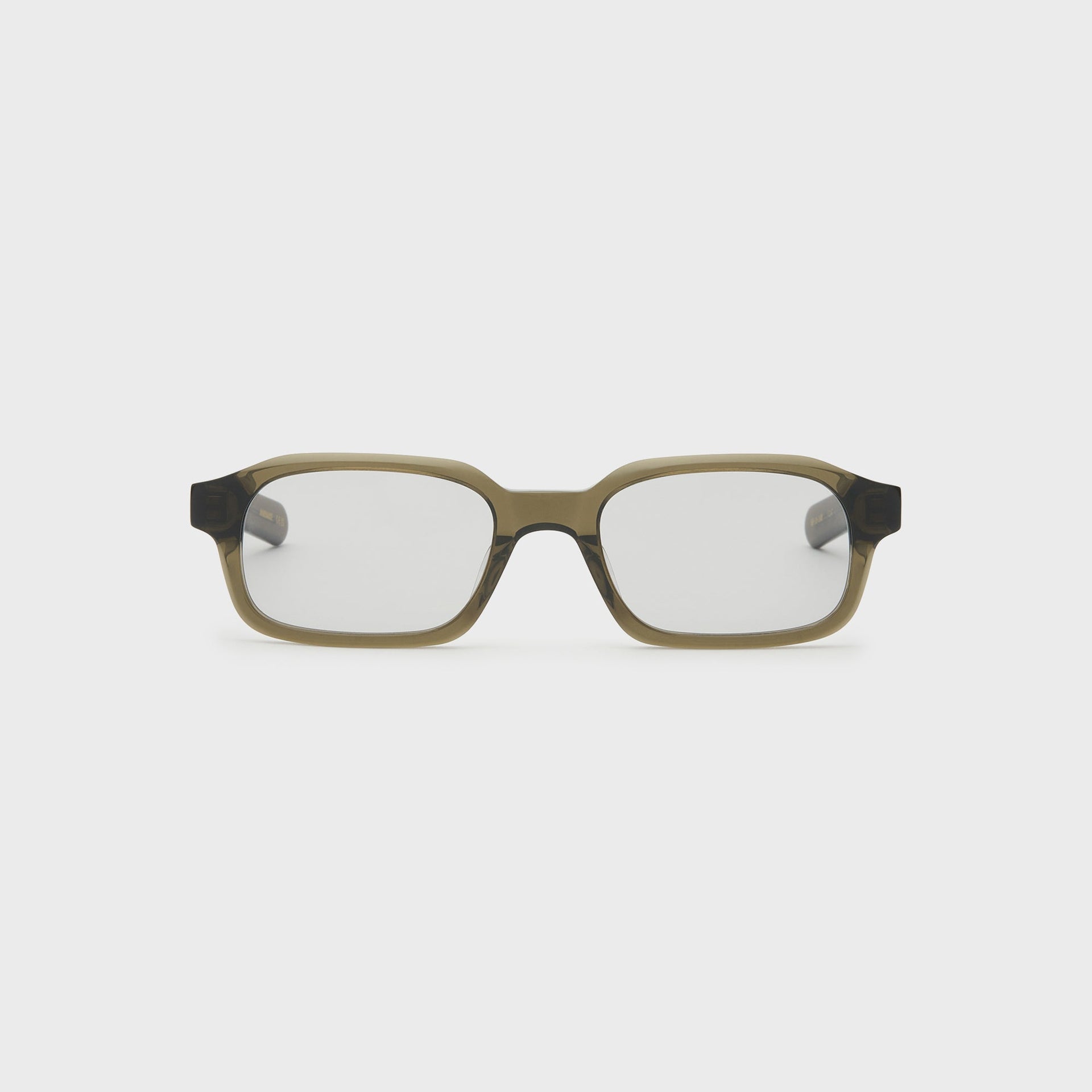 Flatlist Hanky Sunglasses - Crystal Olive / Light Grey