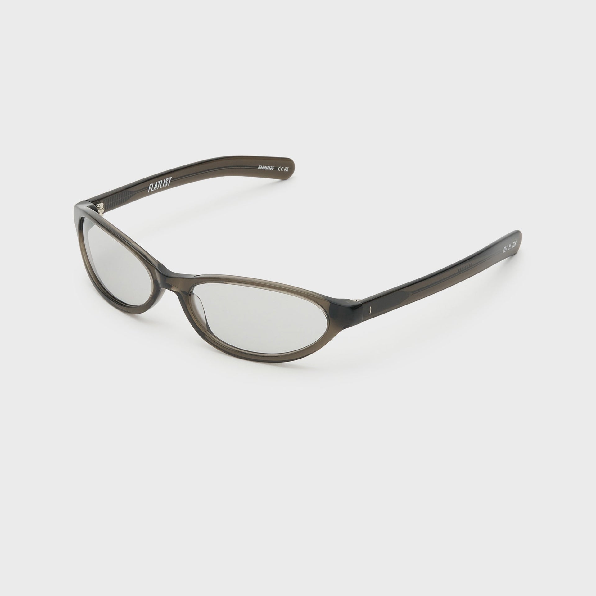 Flatlist Olympia Sunglasses - Crystal Warm Grey / Light Grey