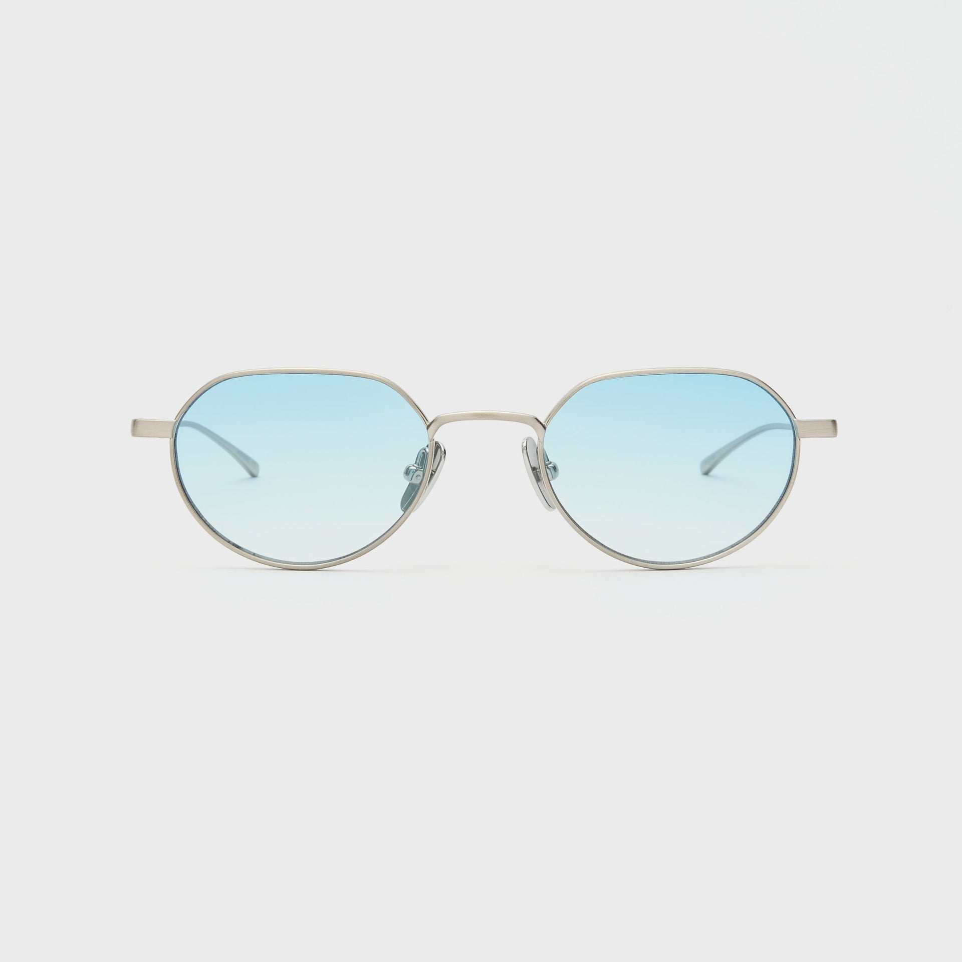 Flatlist Lucien - Brushed Silver / Light Blue Lens