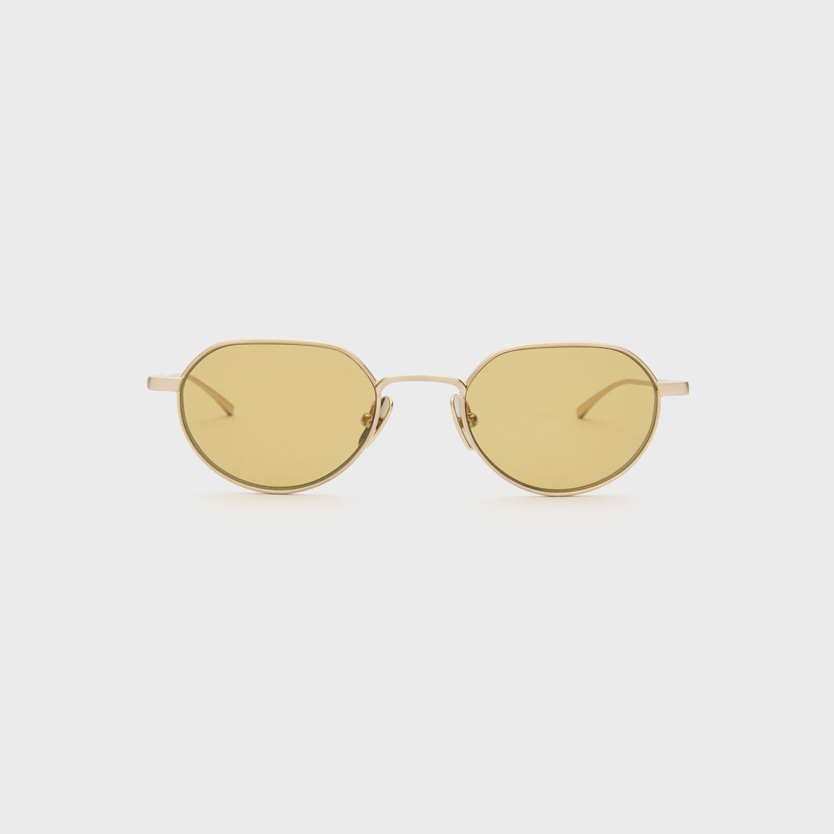 Flatlist Lucien Sunglasses - Brushed Gold / Smoked Olive Lens