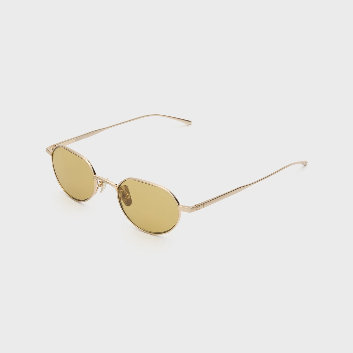 Flatlist Lucien Sunglasses - Brushed Gold / Smoked Olive Lens