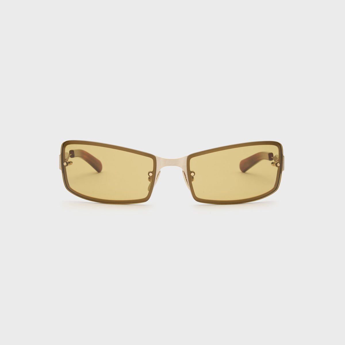 Flatlist AXL Sunglasses - Brushed Gold Classic Havana / Smoked Olive Lens