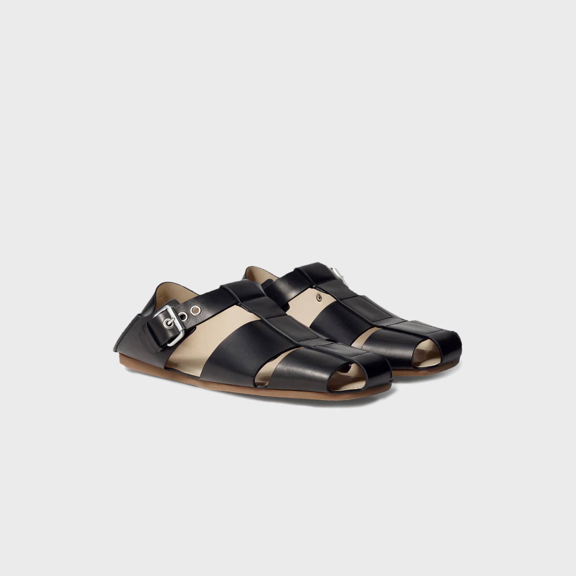 Lemaire Fisherman Slip-On Sandals - Black