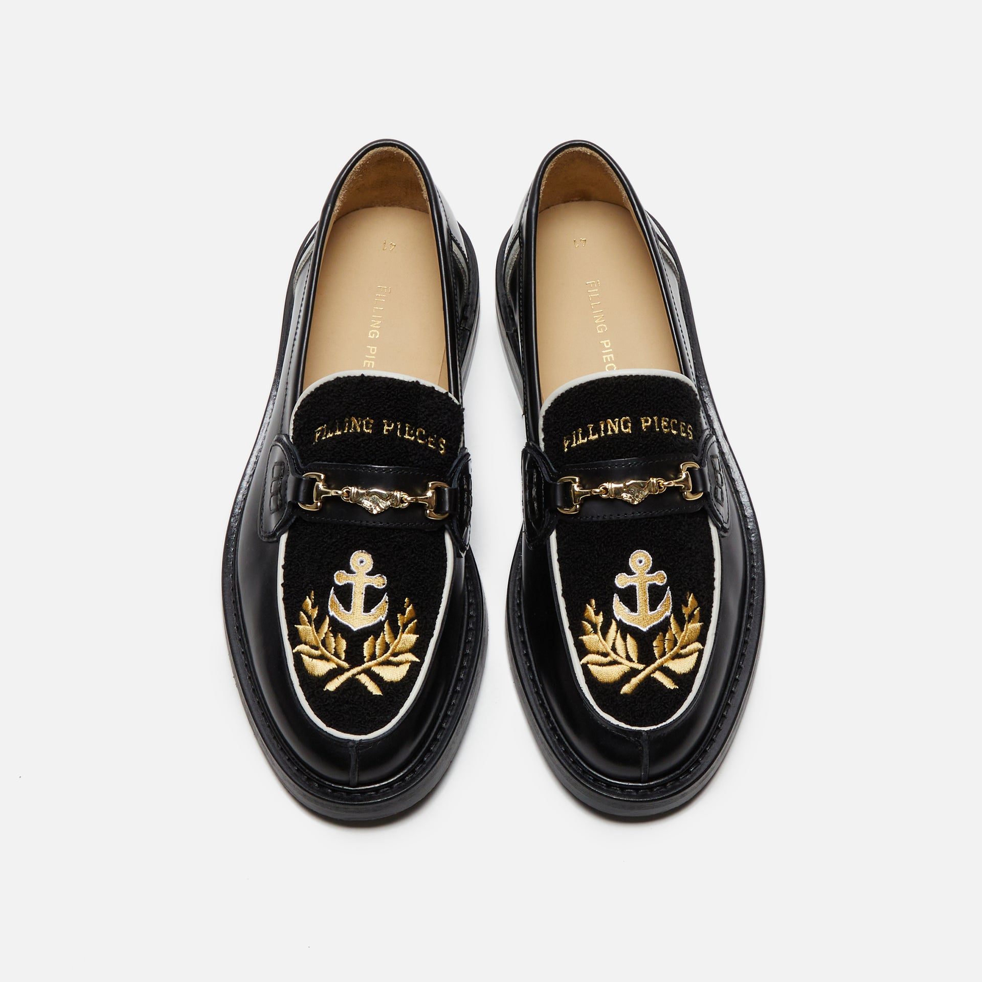 Filling Pieces Captain Loafer - Black