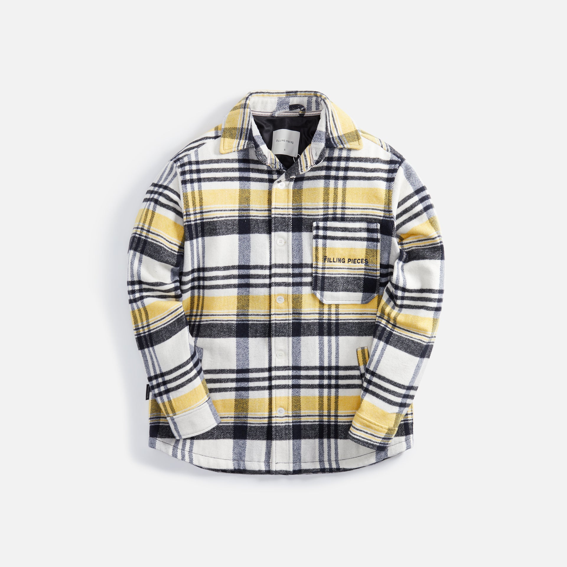 Filling Pieces Plaid Jacket - Off White / Old Gold