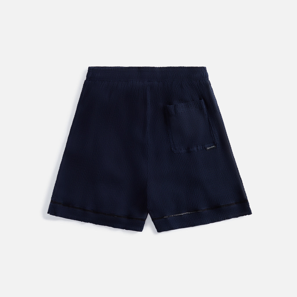 Filling Pieces Resort Short Seersucker - Navy – Kith