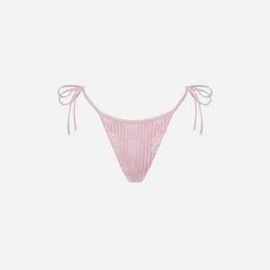 Frankies Bikinis x Pamela Anderson Venice Floral Jacquard Bottom - Pink Dream