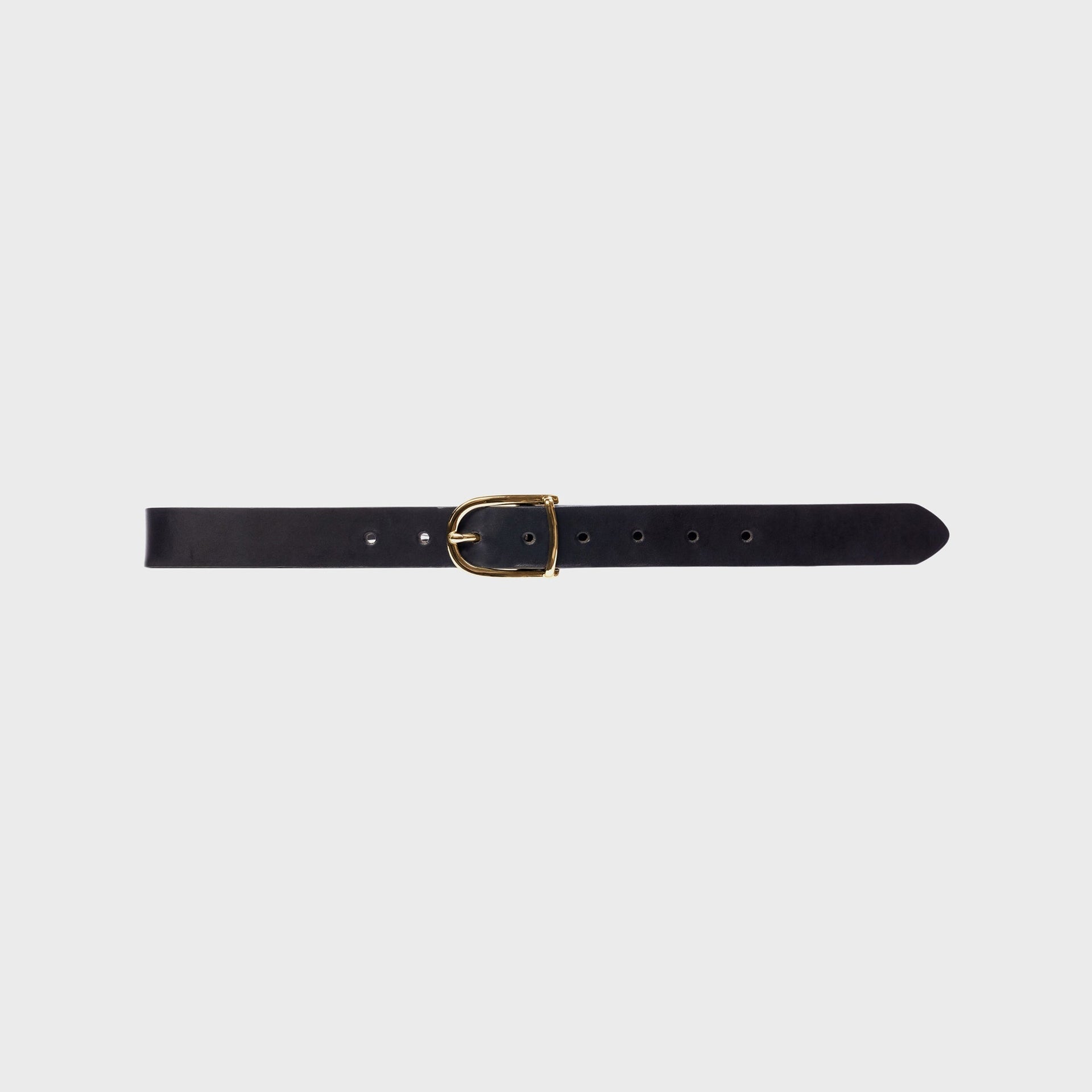 Black Suede Studio Frame Belt in Black