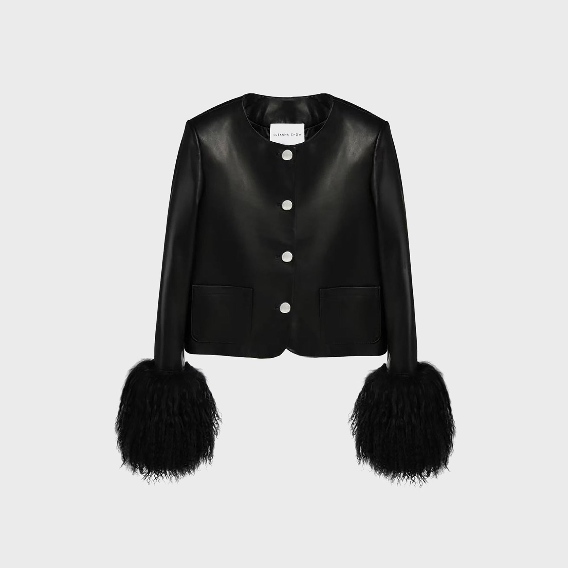 Susanna Chow Frida Leather Jacket - Black