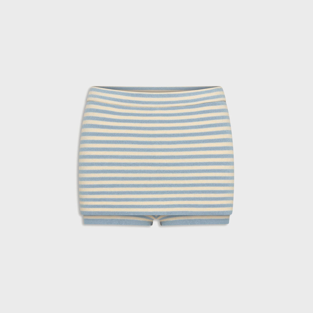 Frankies Bikinis Marialla Cloud Knit Mini Skort - Hazy Stripe