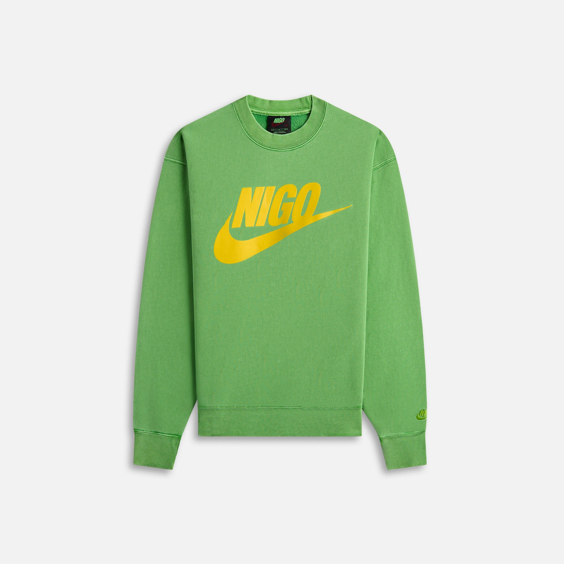 Nike x Nigo NRG Crew Fleece - Lucky Green / Speed Yellow