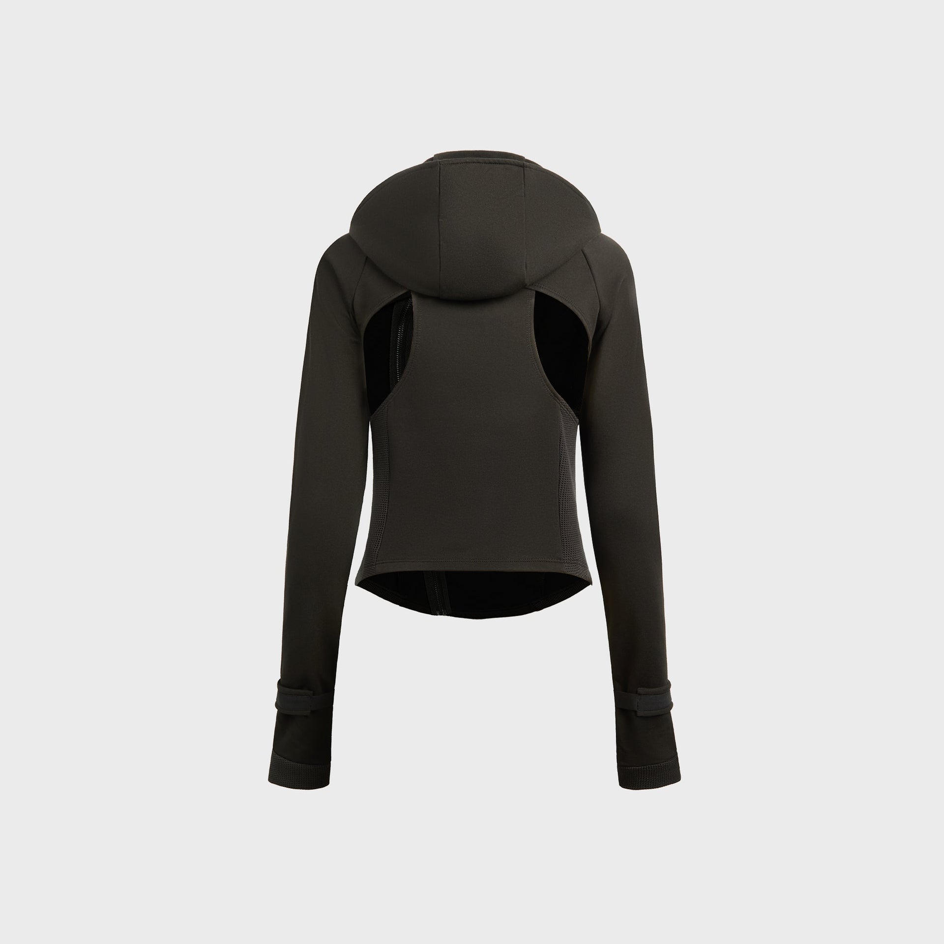 Hyein Seo Hooded Asymmetric Top - Black