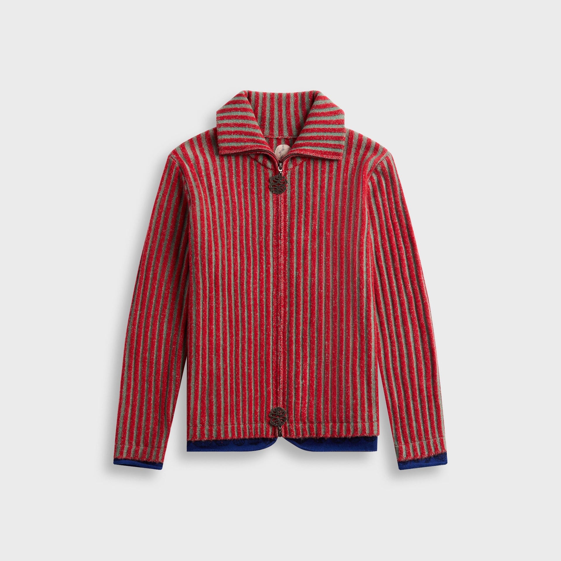 Adrian Cashmere Full Zip - Cherry