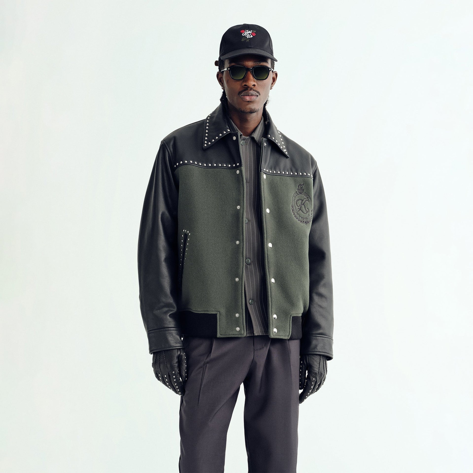 Kith Leather Combo Varsity Jacket - Machine - PH