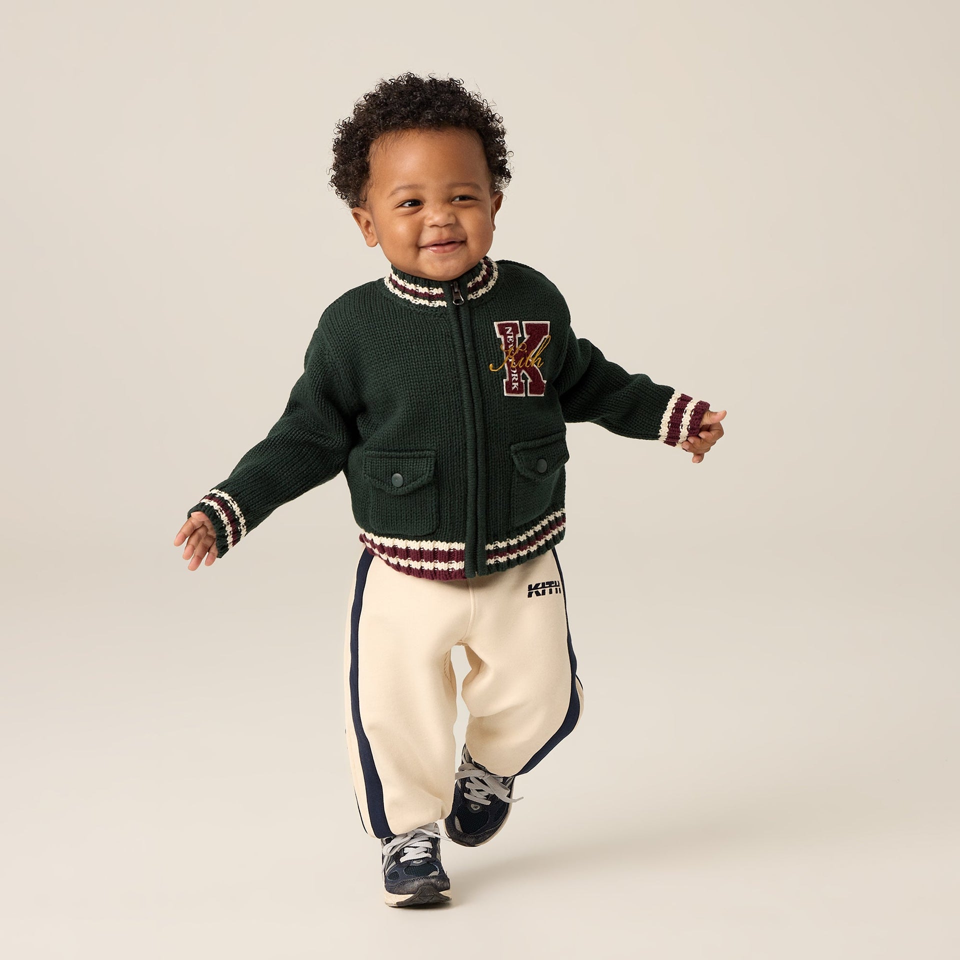 Kith Baby Varsity Coaches Wyona Sweater - Stadium