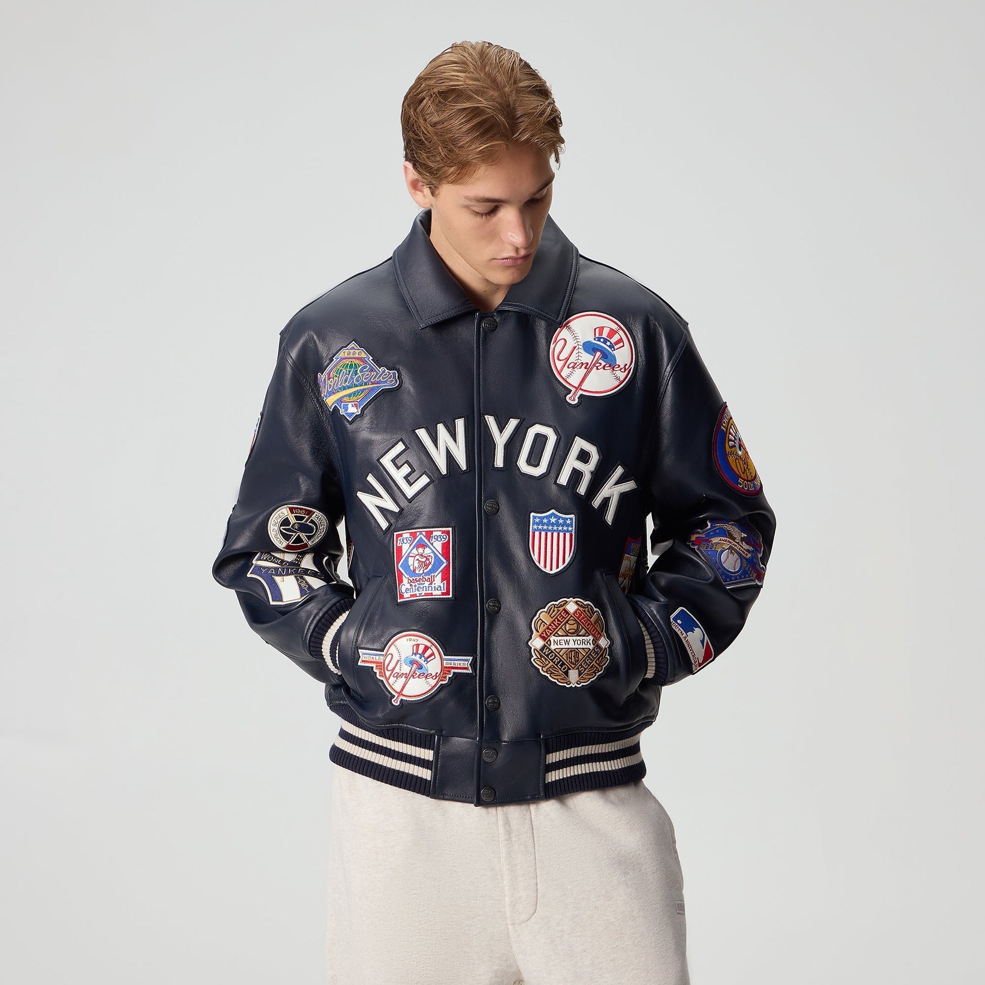 Kith & AVIREX for the New York Yankees Leather Jacket - Nocturnal - PH