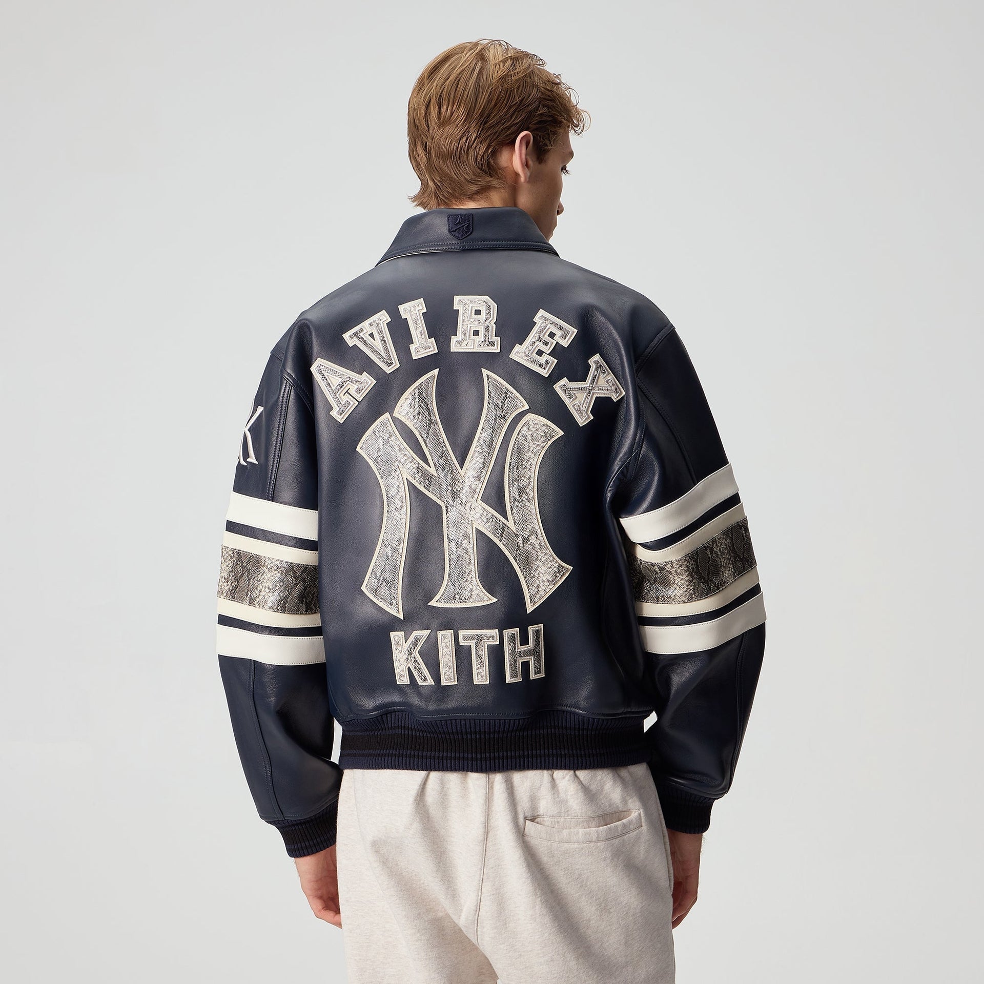 Kith & AVIREX for the New York Yankees Leather Jacket - Nocturnal / Snake - PH
