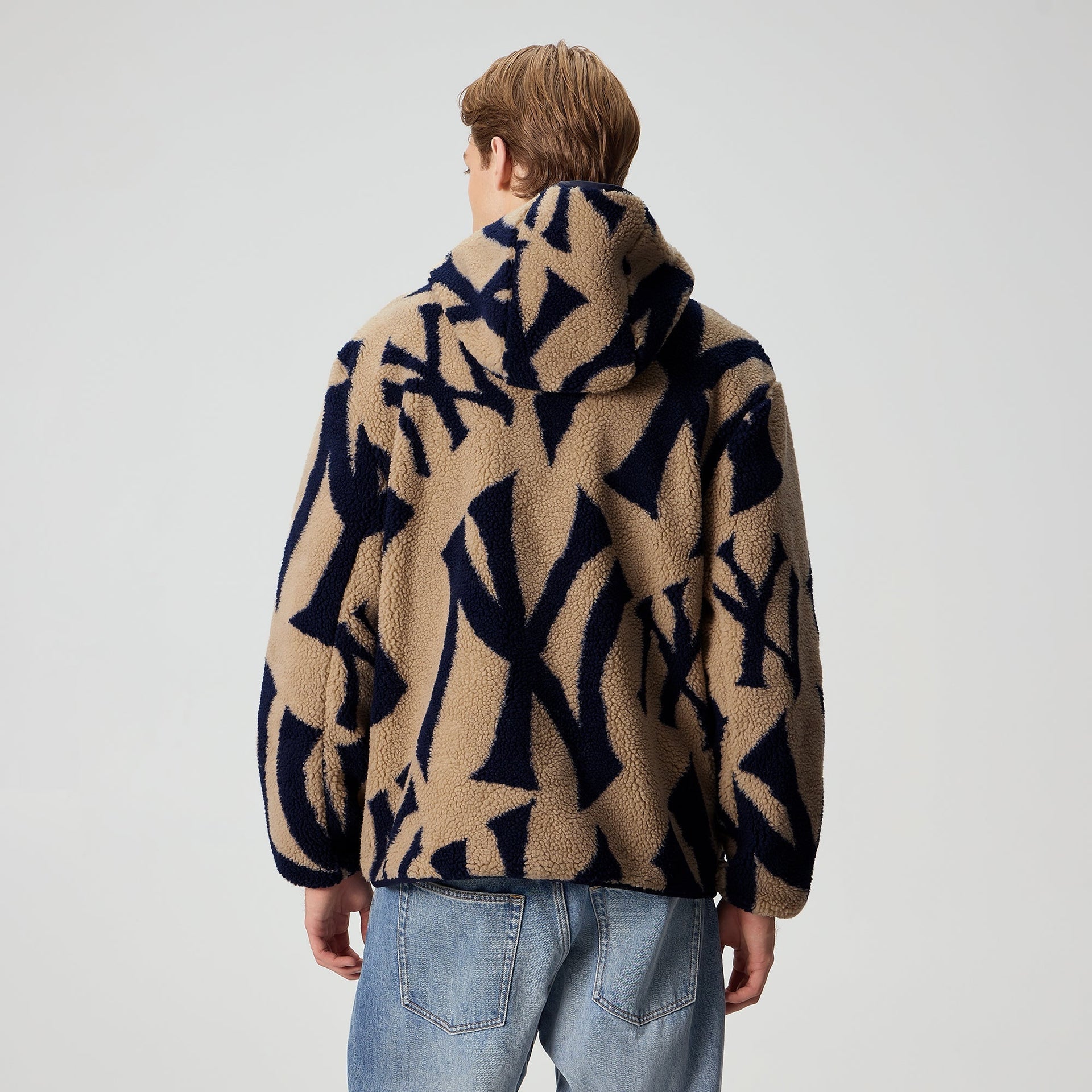 Kith for the New York Yankees Hooded Pinehurst Sherpa Jacket - Canvas - PH