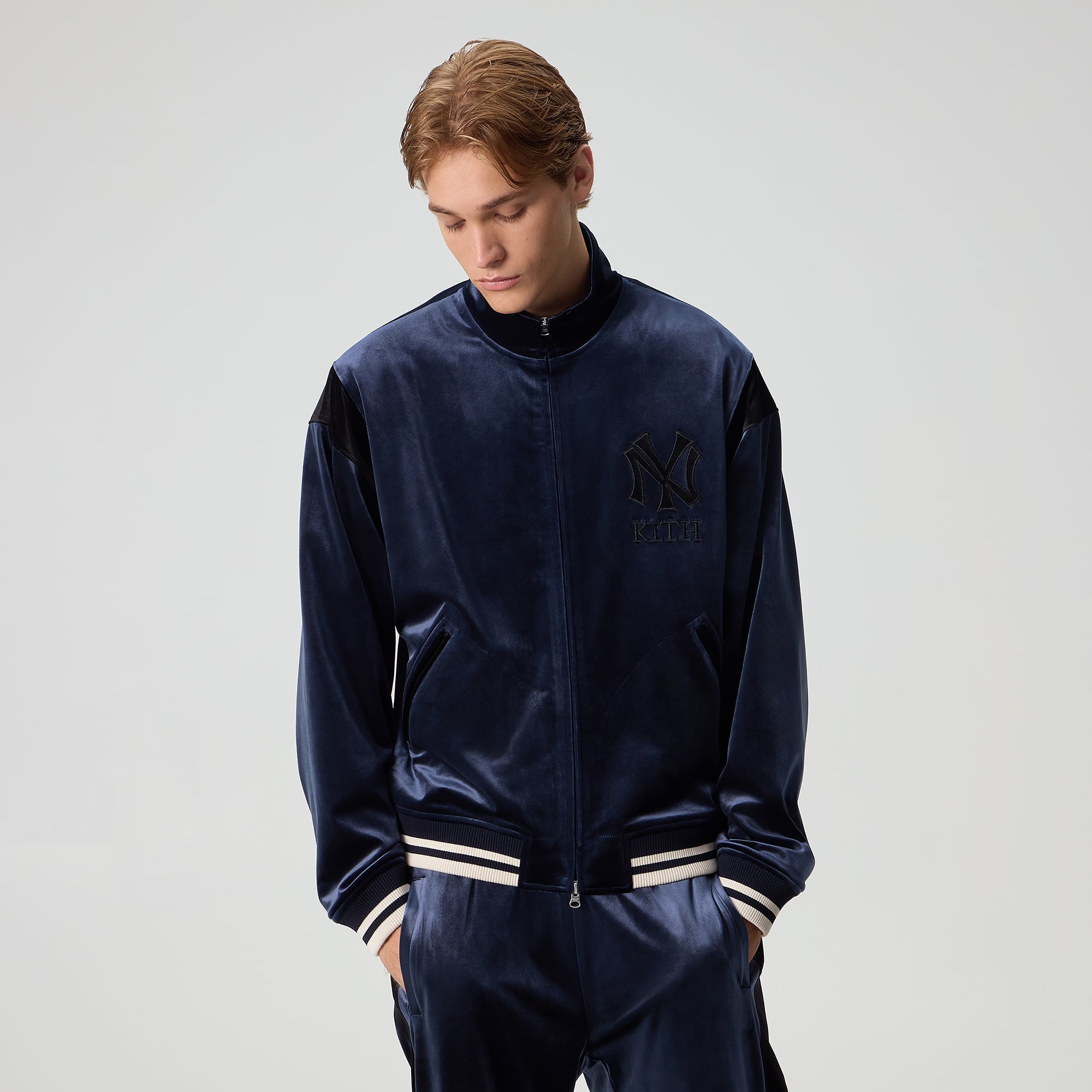Kith for the New York Yankees Luxe Velour Track Jacket