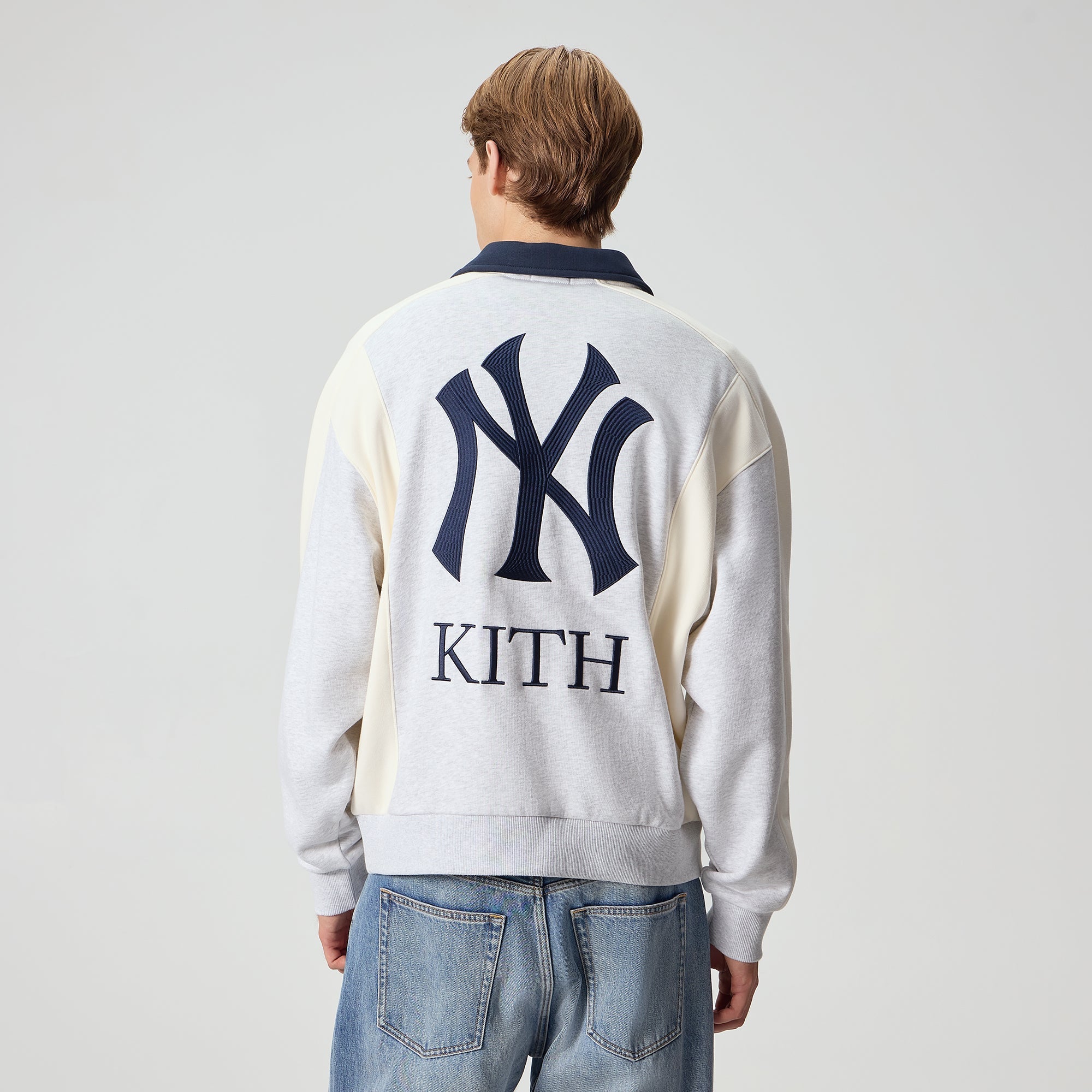 KITH Paneled L/S Tee \"light Indigo\"BOXロゴ KITH Paneled L/S Tee light Indigo BOXロゴ