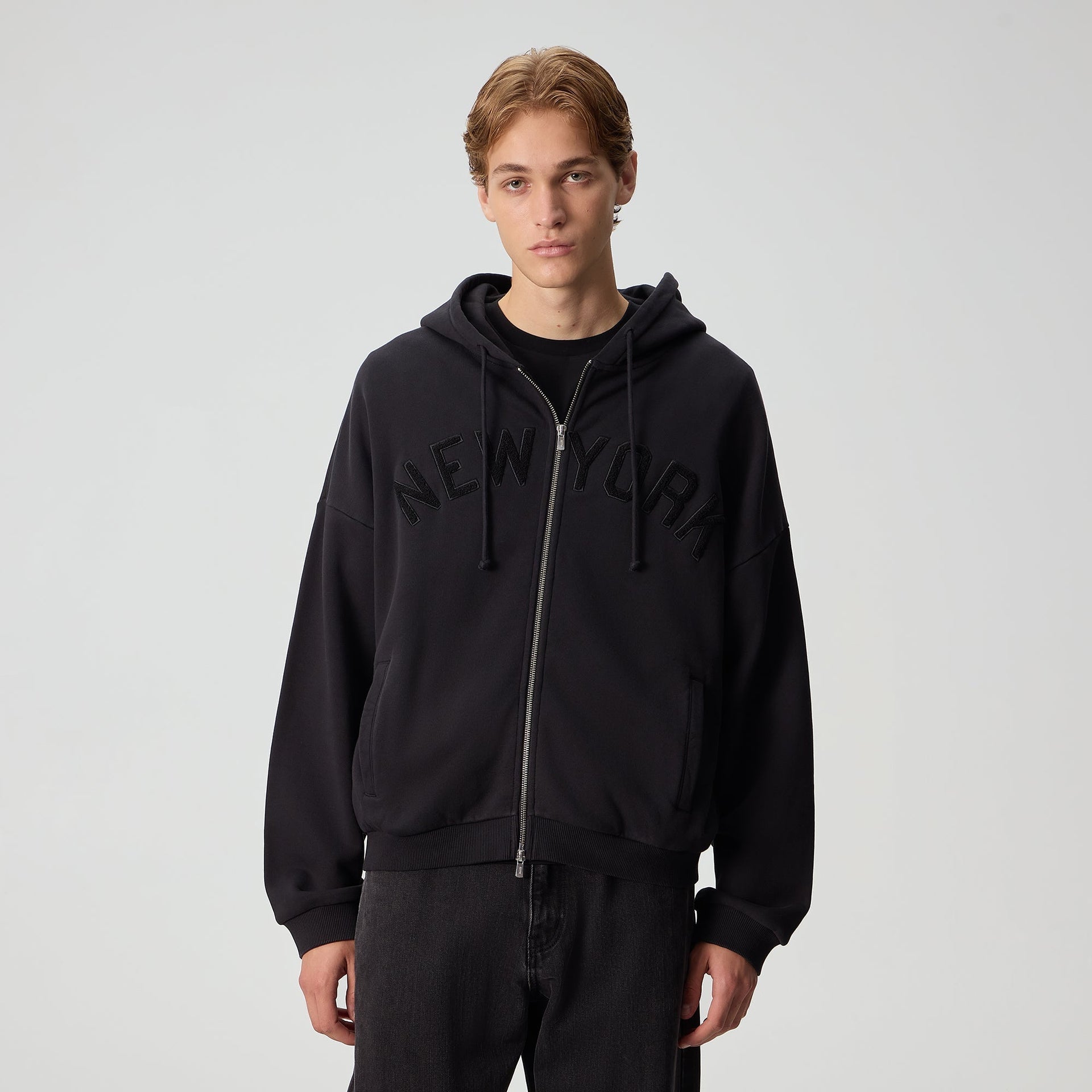 Kith for the New York Yankees Braxton Full Zip Hoodie - Black - PH