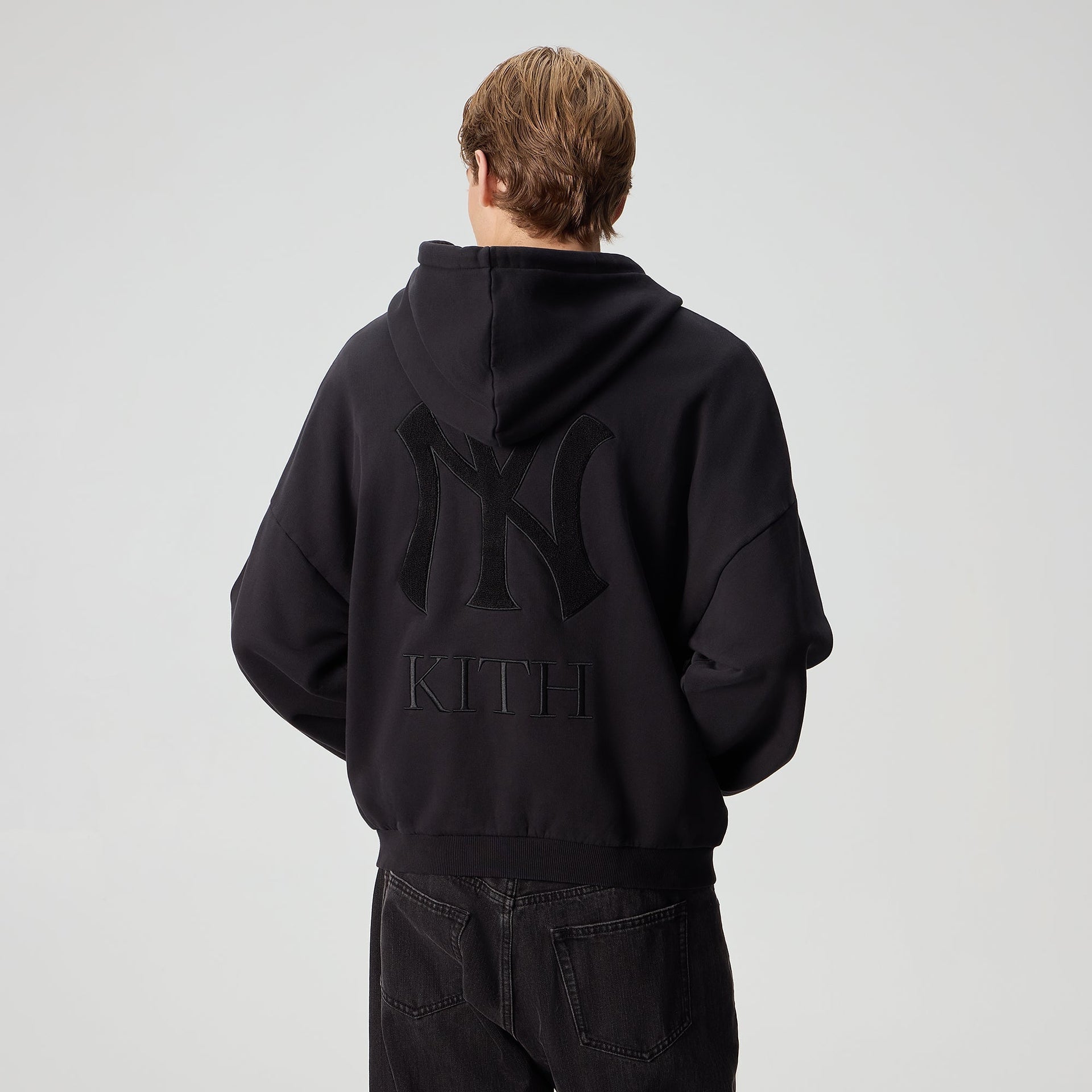 Kith for the New York Yankees Braxton Full Zip Hoodie - Black - PH