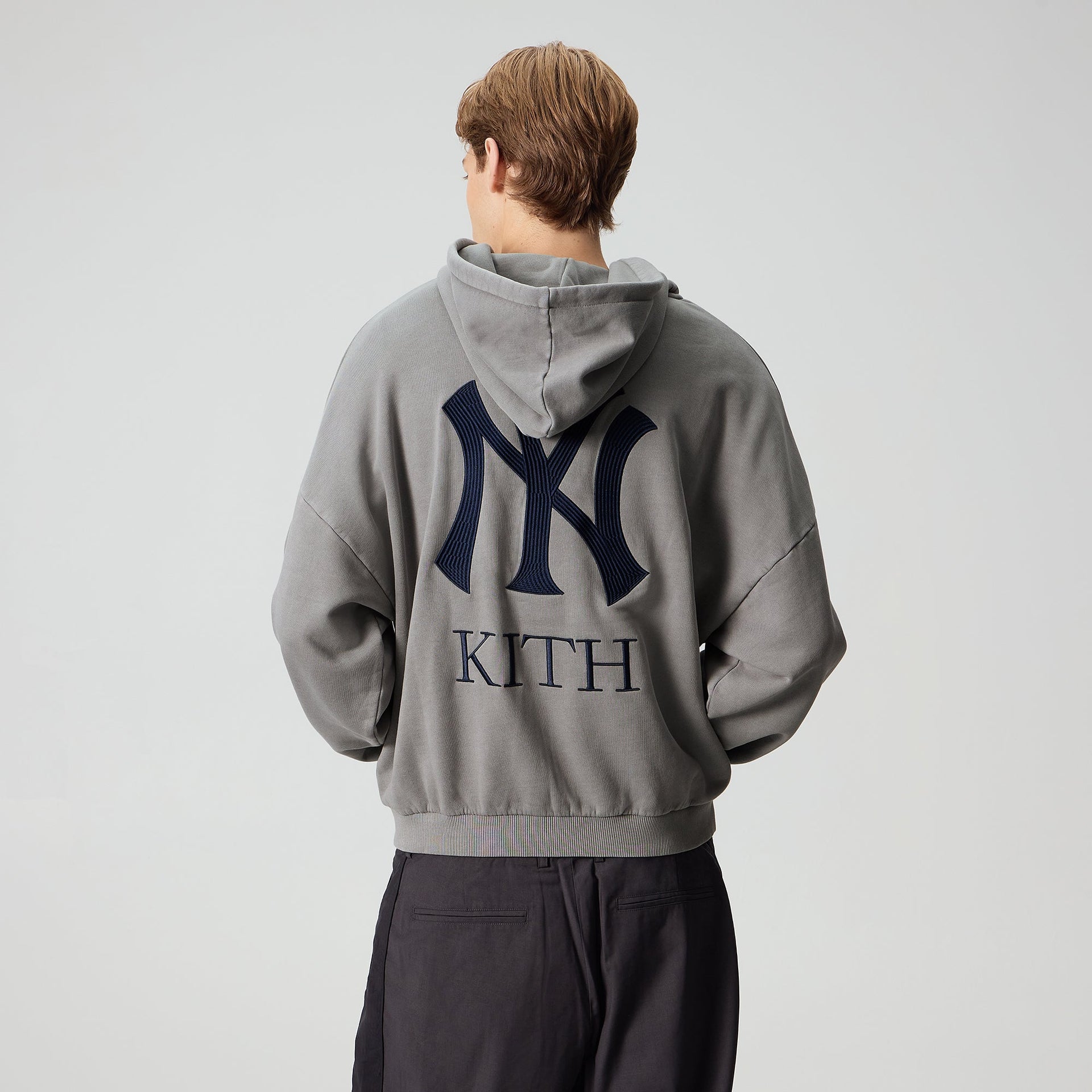 Kith for the New York Yankees Braxton Full Zip Hoodie - Statue - PH