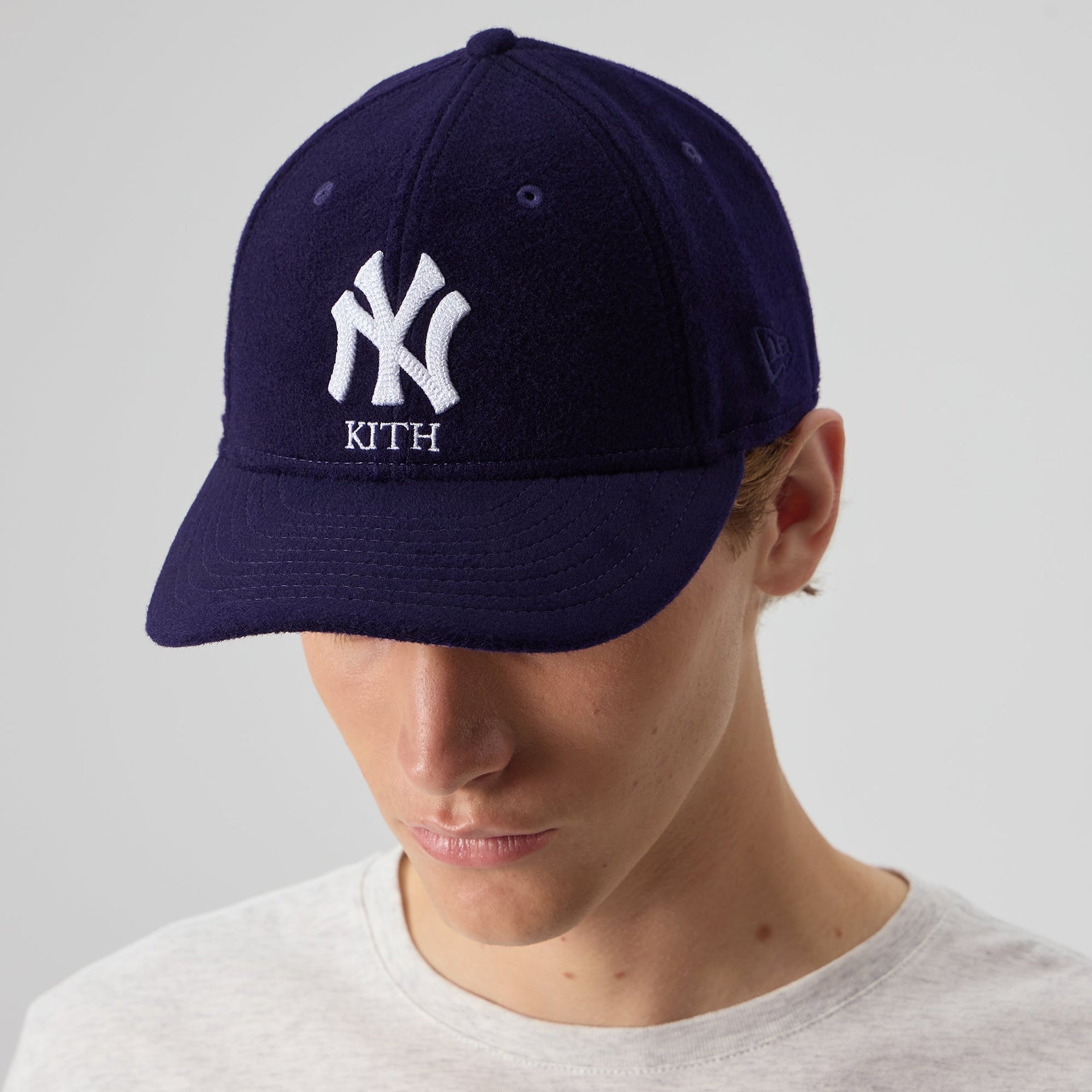 Kith & New Era for the New York Yankees Melton Wool 59FIFTY Low Profile - Nocturnal - PH