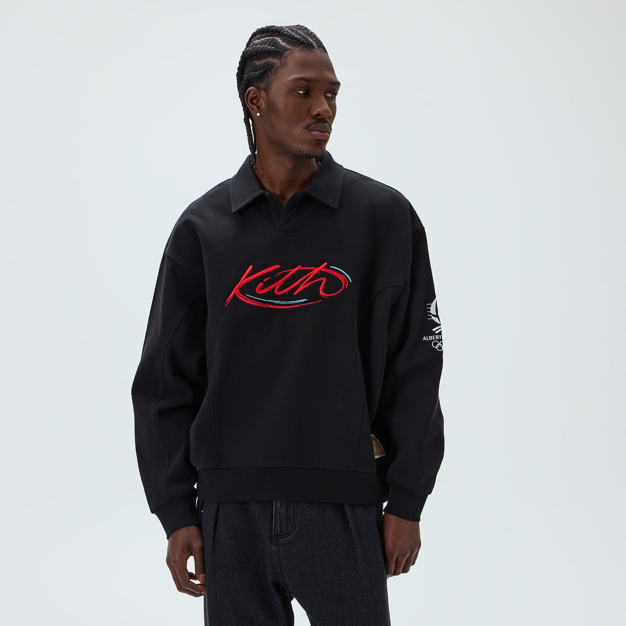 KITH 長袖シャツ Kith for Olympics Heritage Albertville Vintage Nelson Rugby - Black