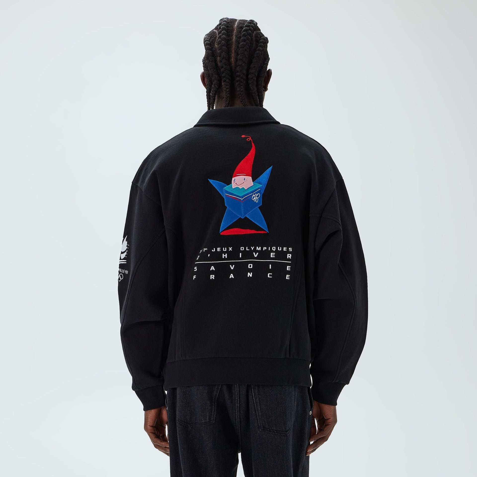 Kith for Olympics Heritage Albertville Vintage Nelson Rugby - Black