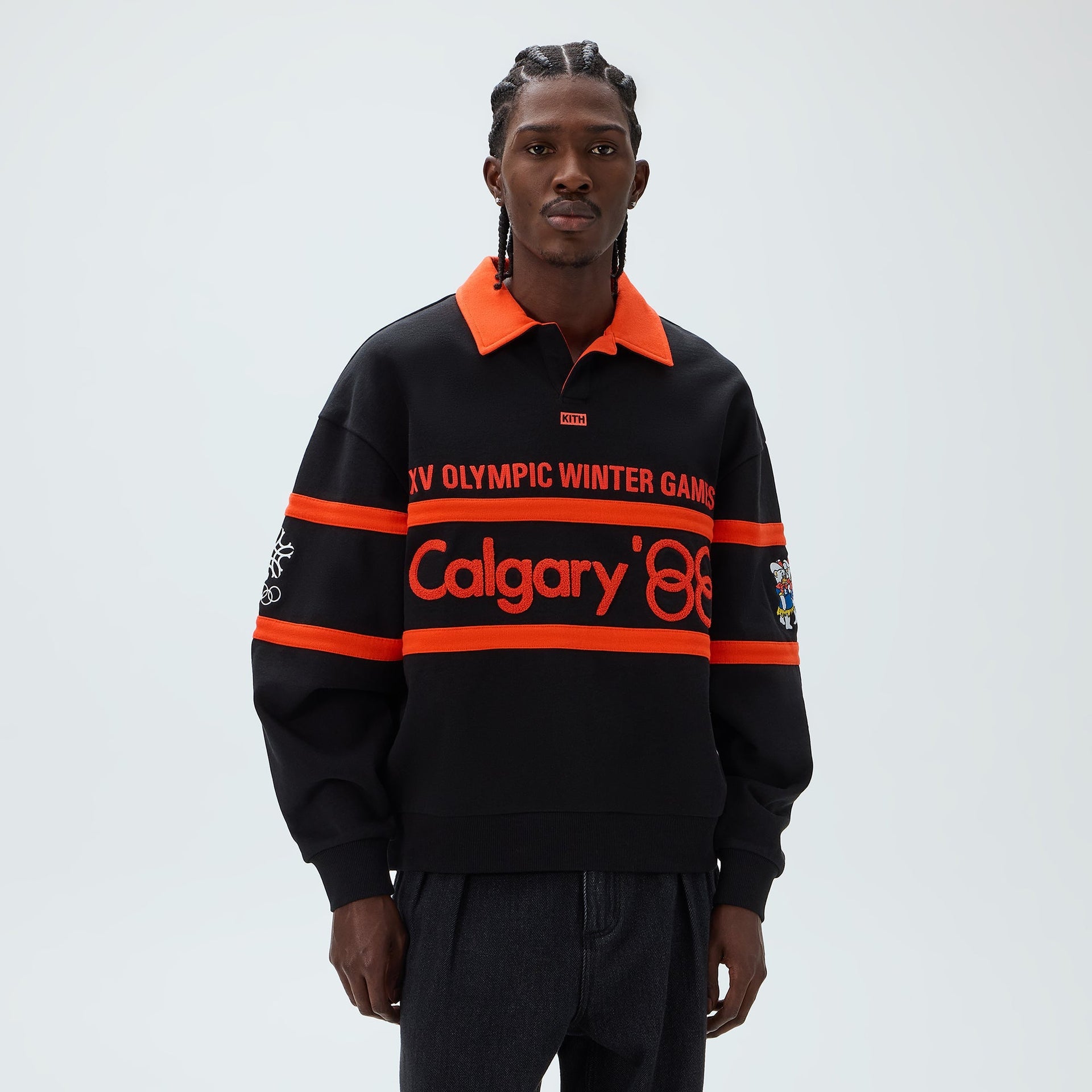 Kith for Olympics Heritage Calgary Vintage Nelson Rugby - Black