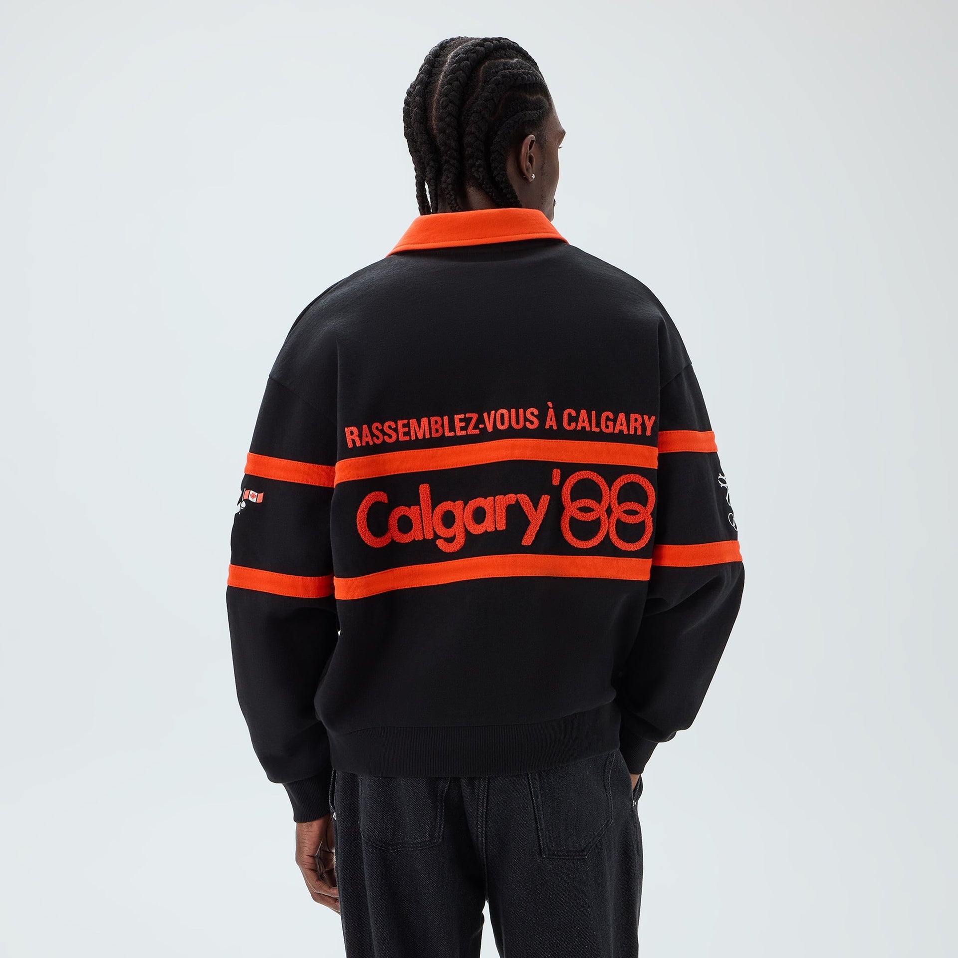 Kith for Olympics Heritage Calgary Vintage Nelson Rugby - Black