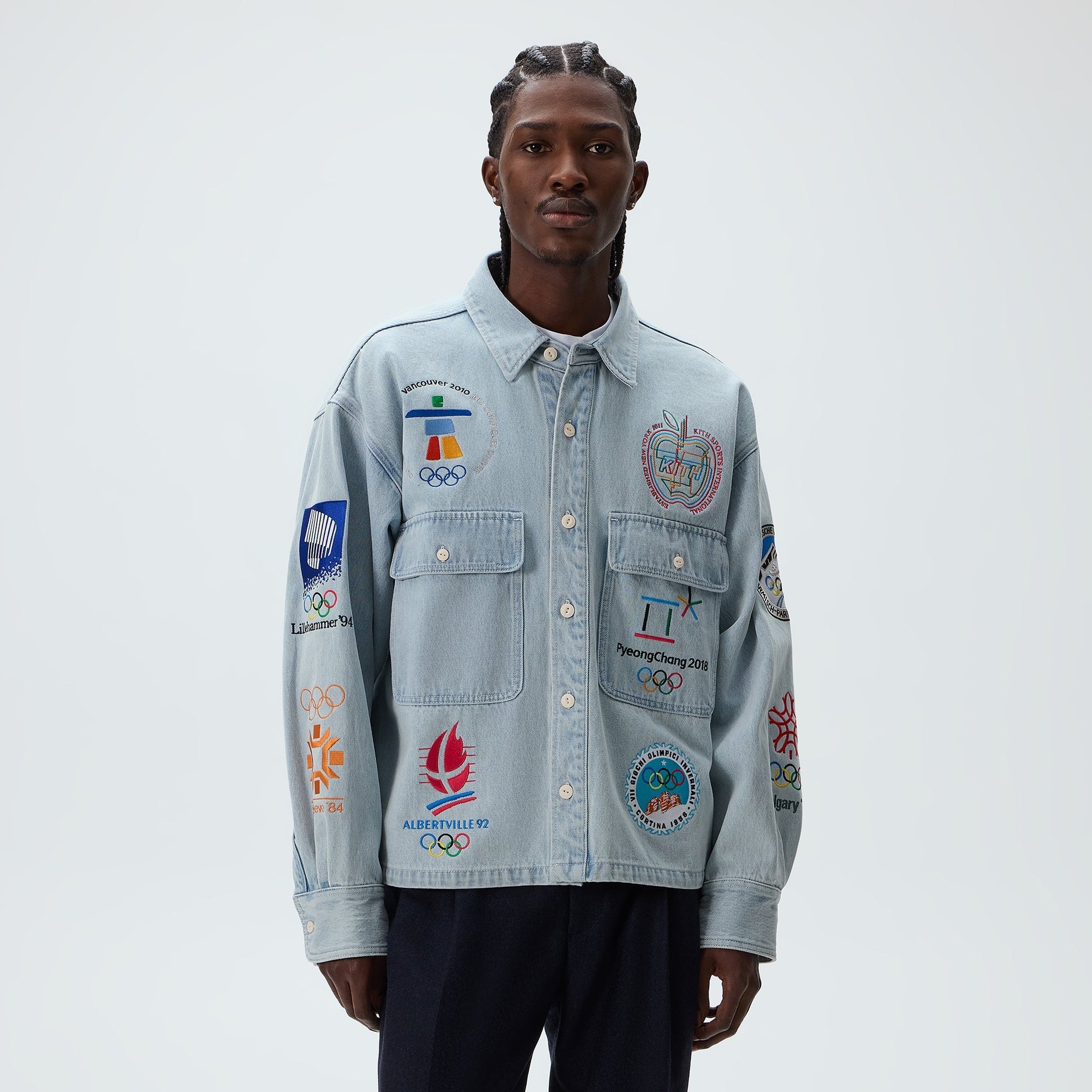 Kith for Olympics Heritage Marks Henson Shirt - Light Indigo