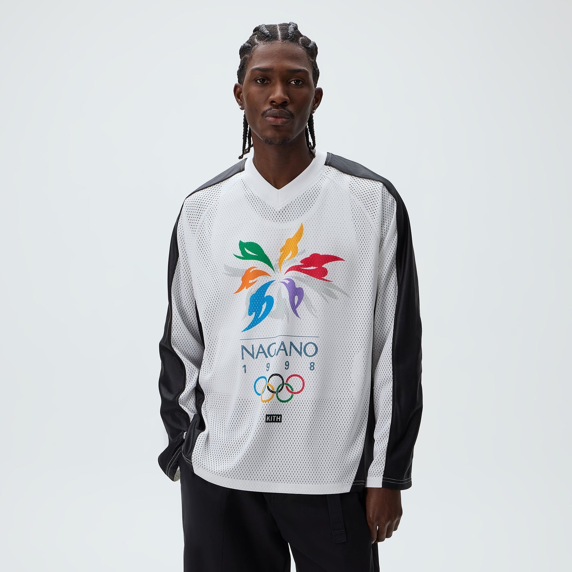 Kith for Olympics Heritage Marks Long Sleeve Ryan Top - White