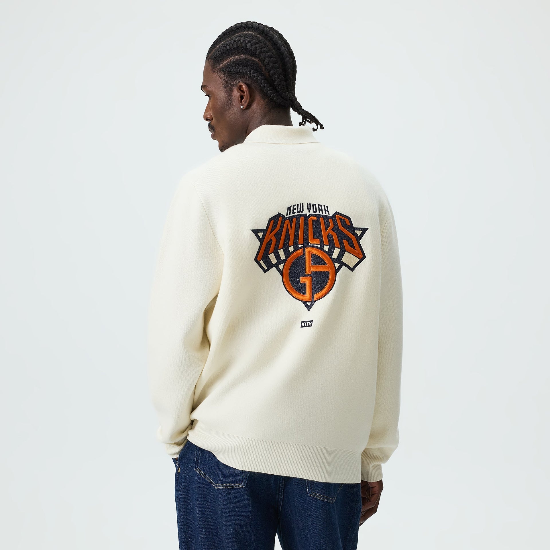 Giorgio Armani & Kith for the New York Knicks Harmon Rugby Polo - Sandrift