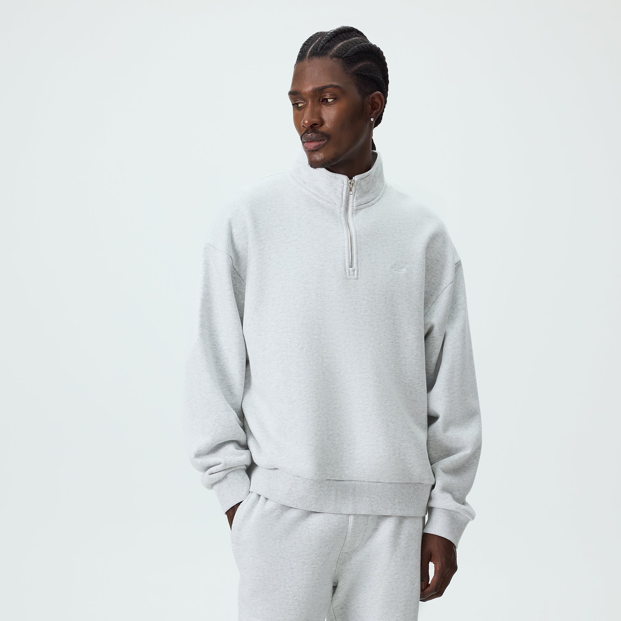 Kith ハイネックハーフスリーブポロシャツ L ライトグレー デニム調ロングスリーブポロシャツ | BAKER STREET (Men)/ベイカー