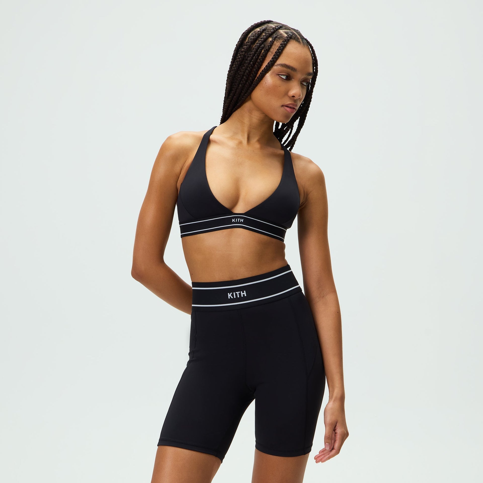 Kith Women Cay Plunge Active Bra - Black