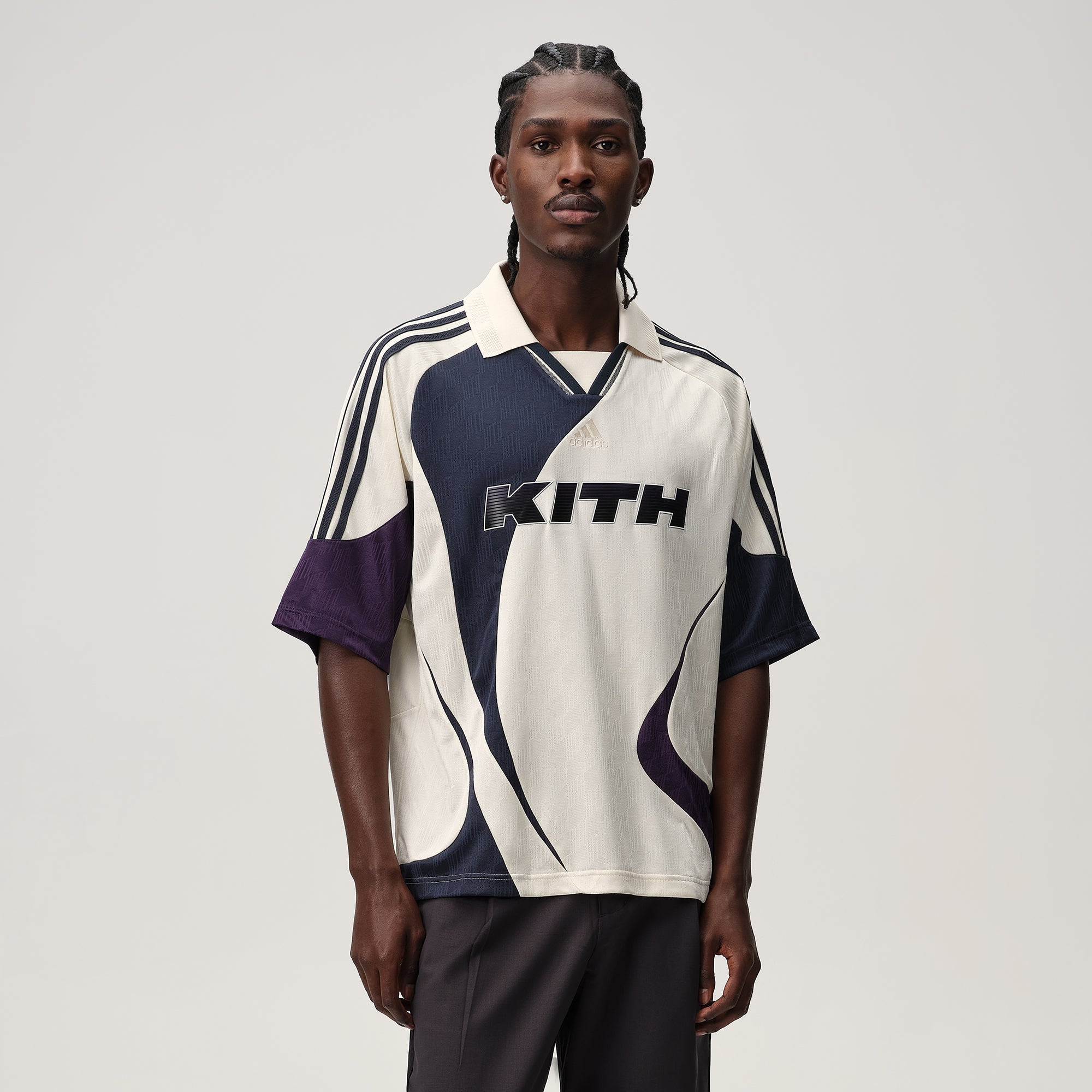 adidas KITH サッカーシャツ S ダークパープル Kith for adidas Football Chase Long Sleeve Jersey - Legend