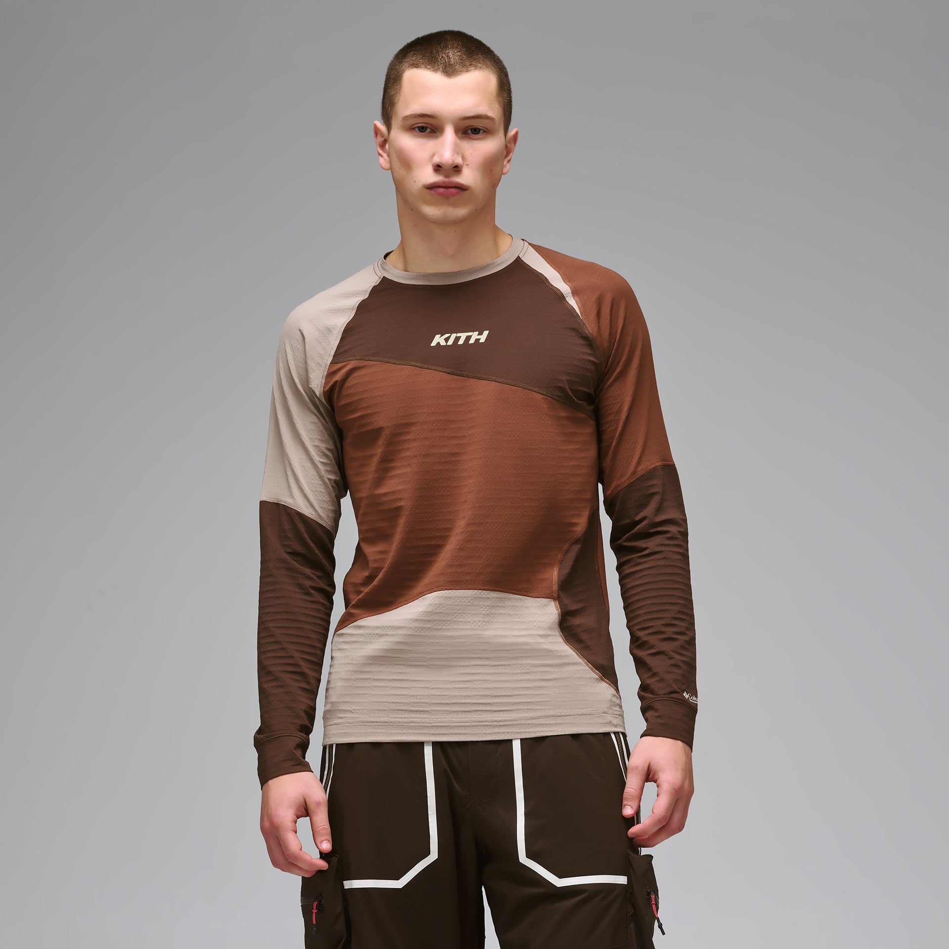 Kith for Columbia Infinity Long Sleeve Baselayer - Legacy / Dremel / Umber