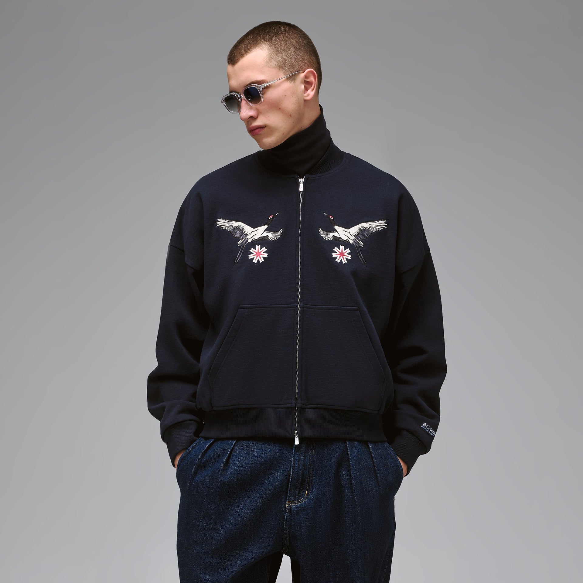 Kith for Columbia Crane Vintage Braxton Zip Up Jacket - Nocturnal