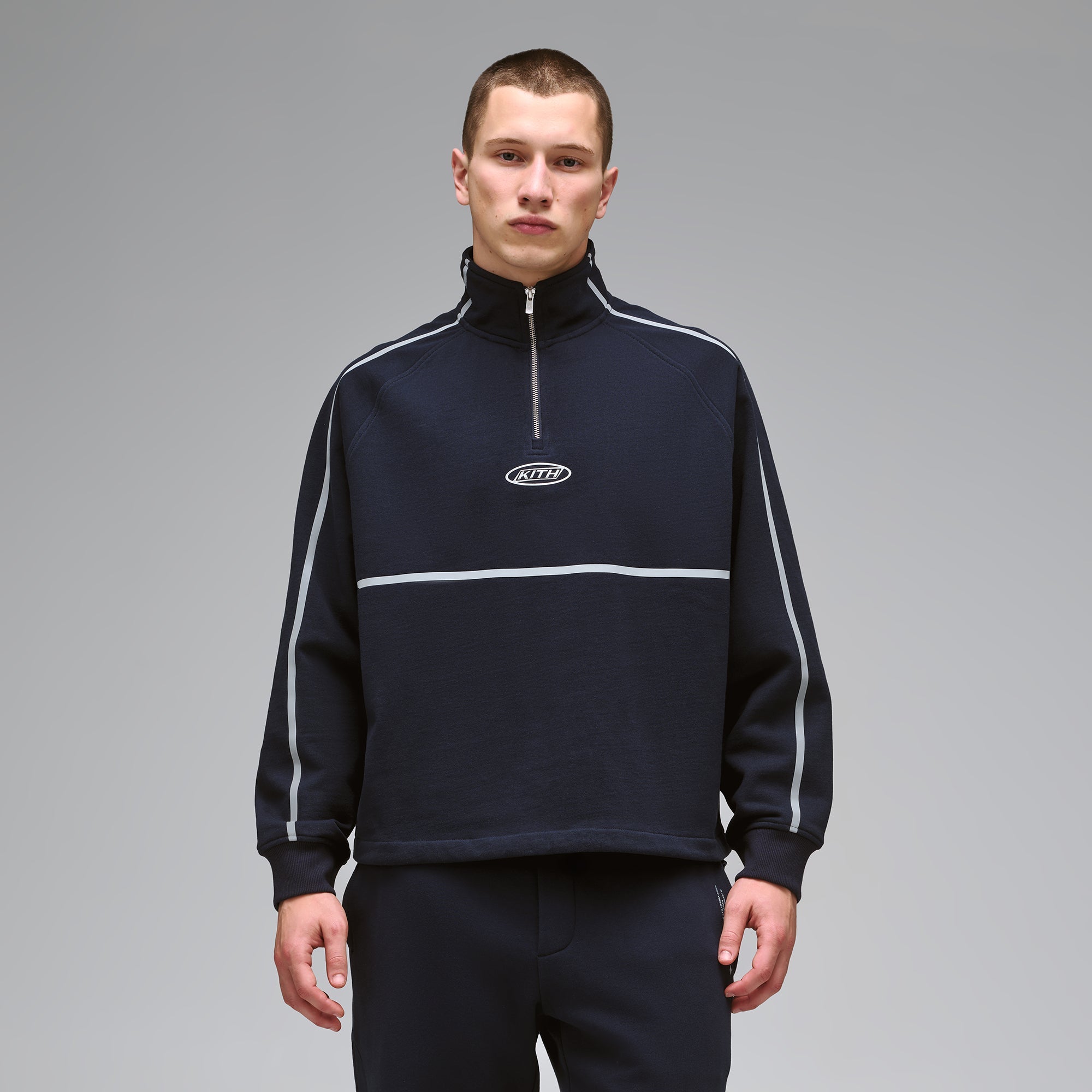 Kith for Columbia Reflective Funnel Neck Quarter Zip - Nocturnal