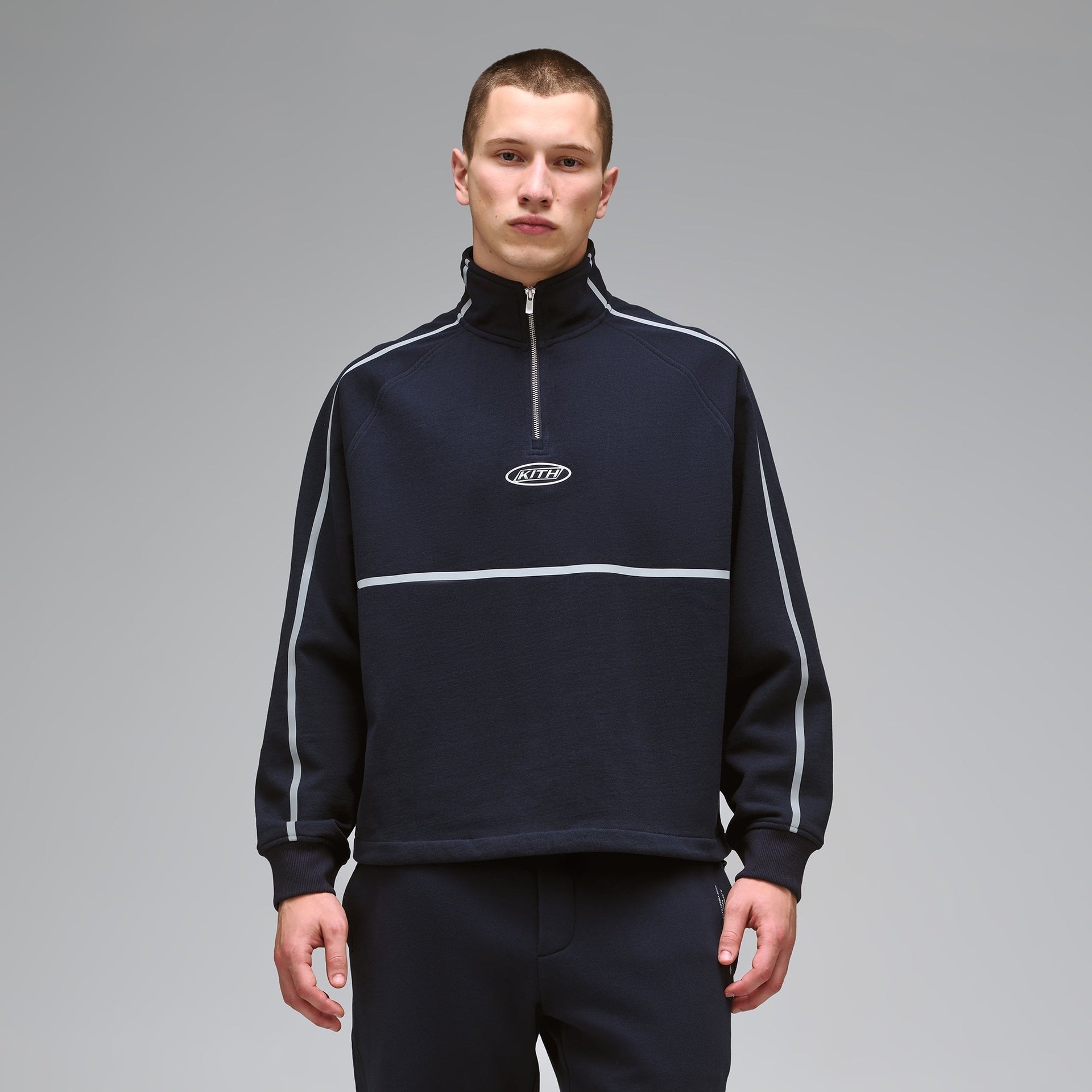 Kith for Columbia Reflective Funnel Neck Quarter Zip - Nocturnal