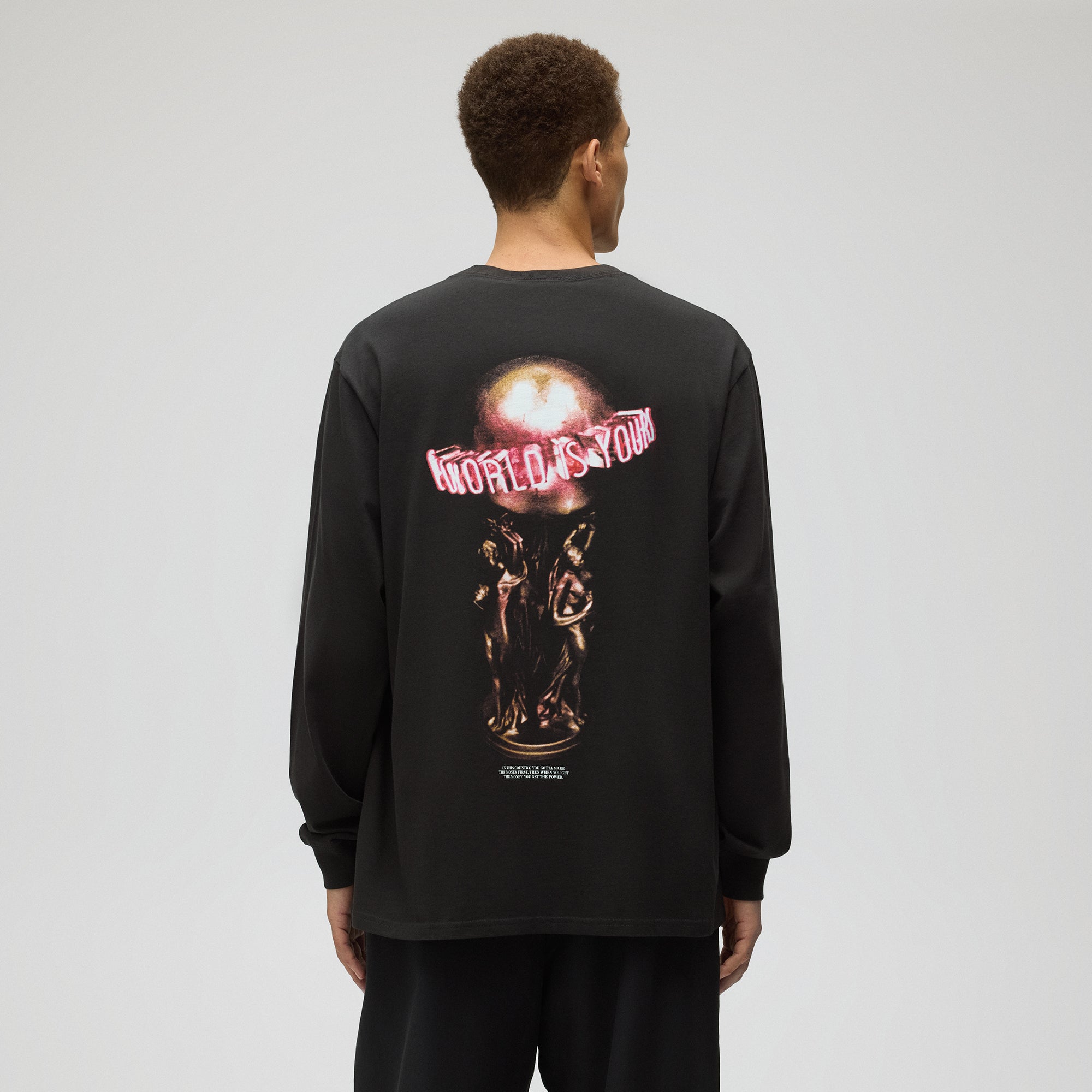 トップス Kith Scarface Statue L/S Pocket Tee M Kith for Scarface Statue Long Sleeve Pocket Tee - Black